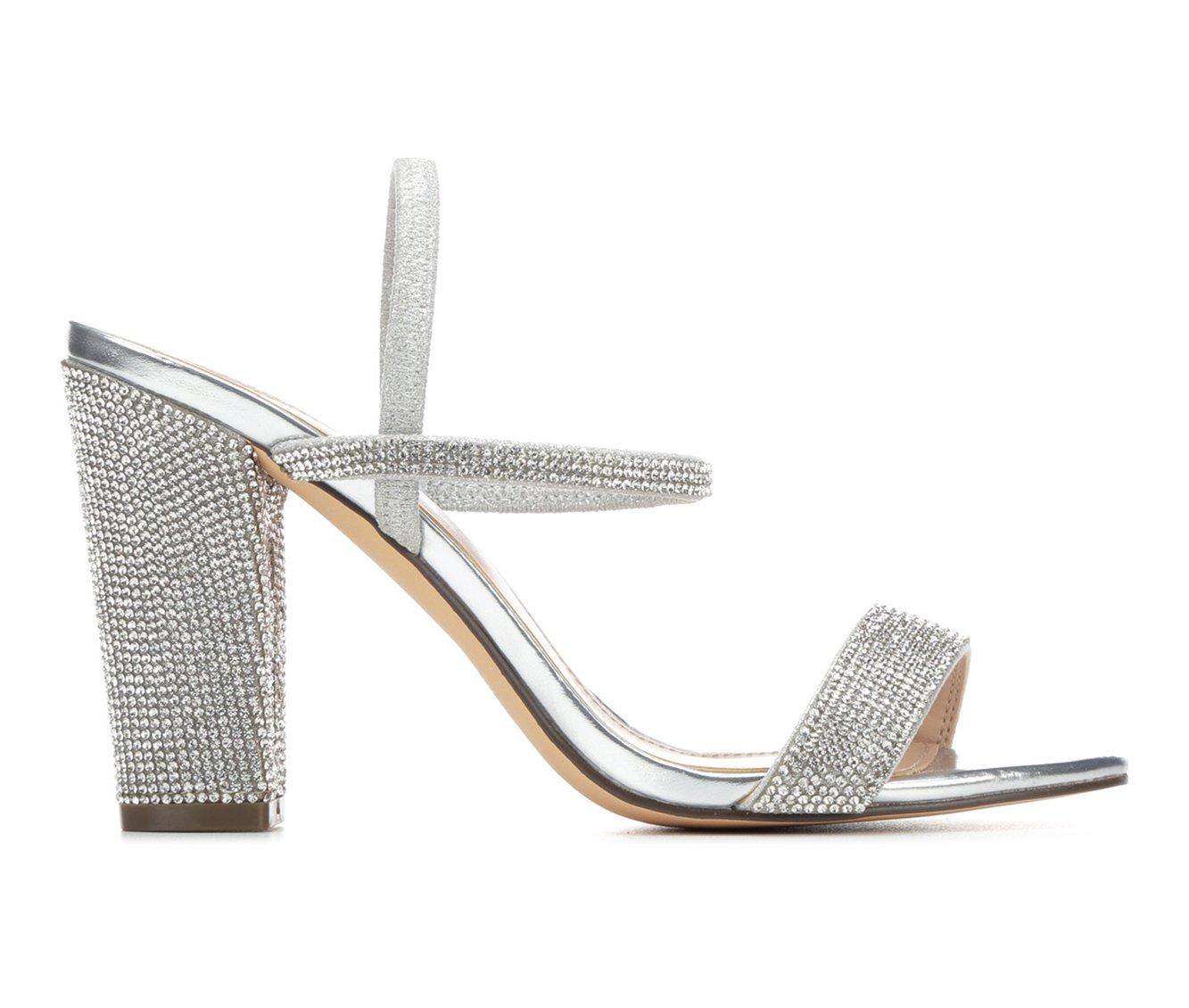 Nina silver evening shoes on sale