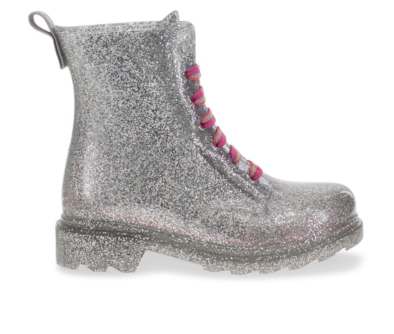 Girls' Western Chief Toddler Combat Glitter Rain Boots