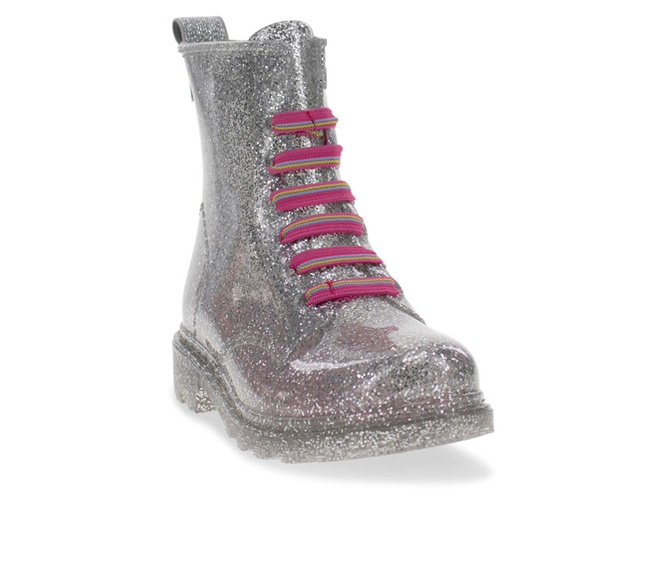 Girls' Western Chief Toddler Combat Glitter Rain Boots