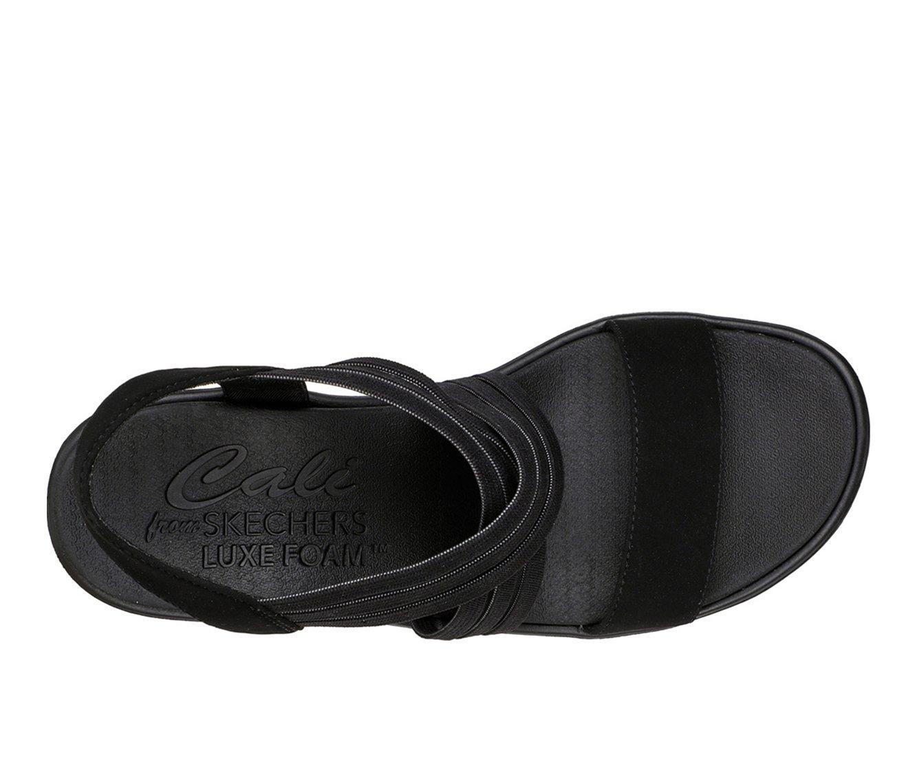 skechers luxe foam black
