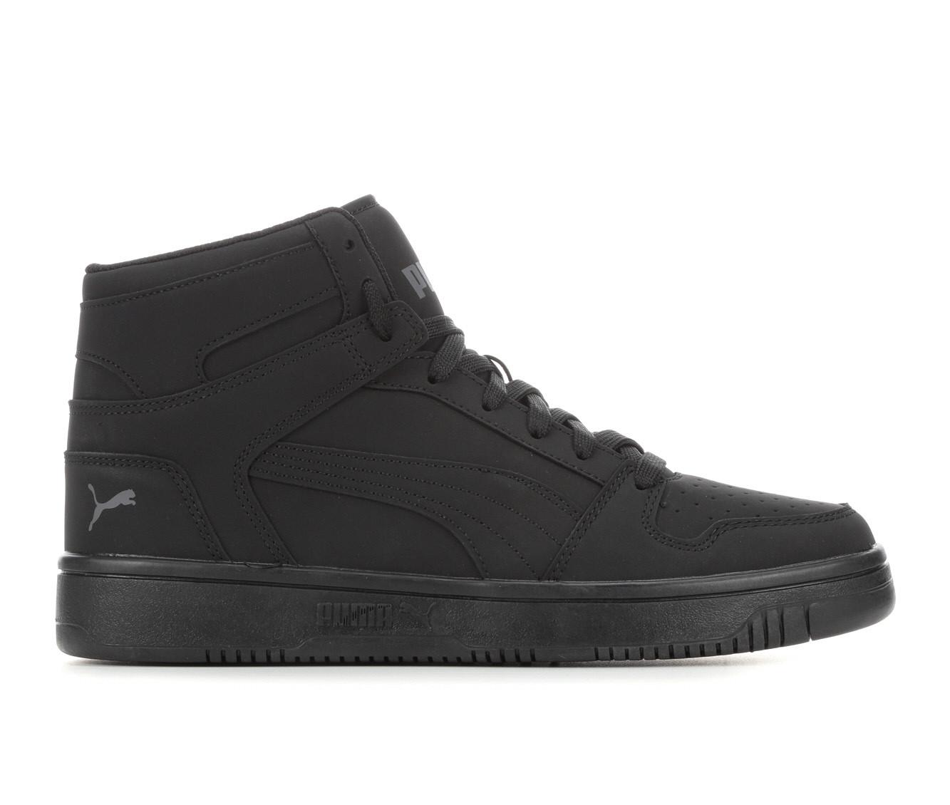 All black store puma high tops