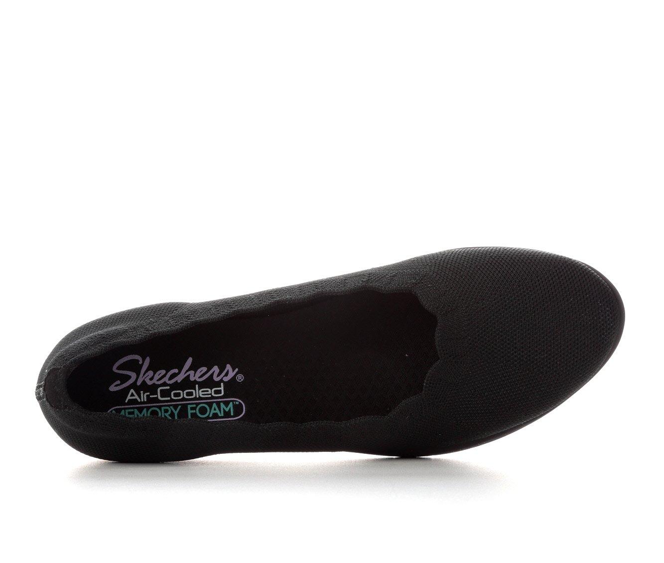 Skechers air cooled hotsell memory foam flats cleo