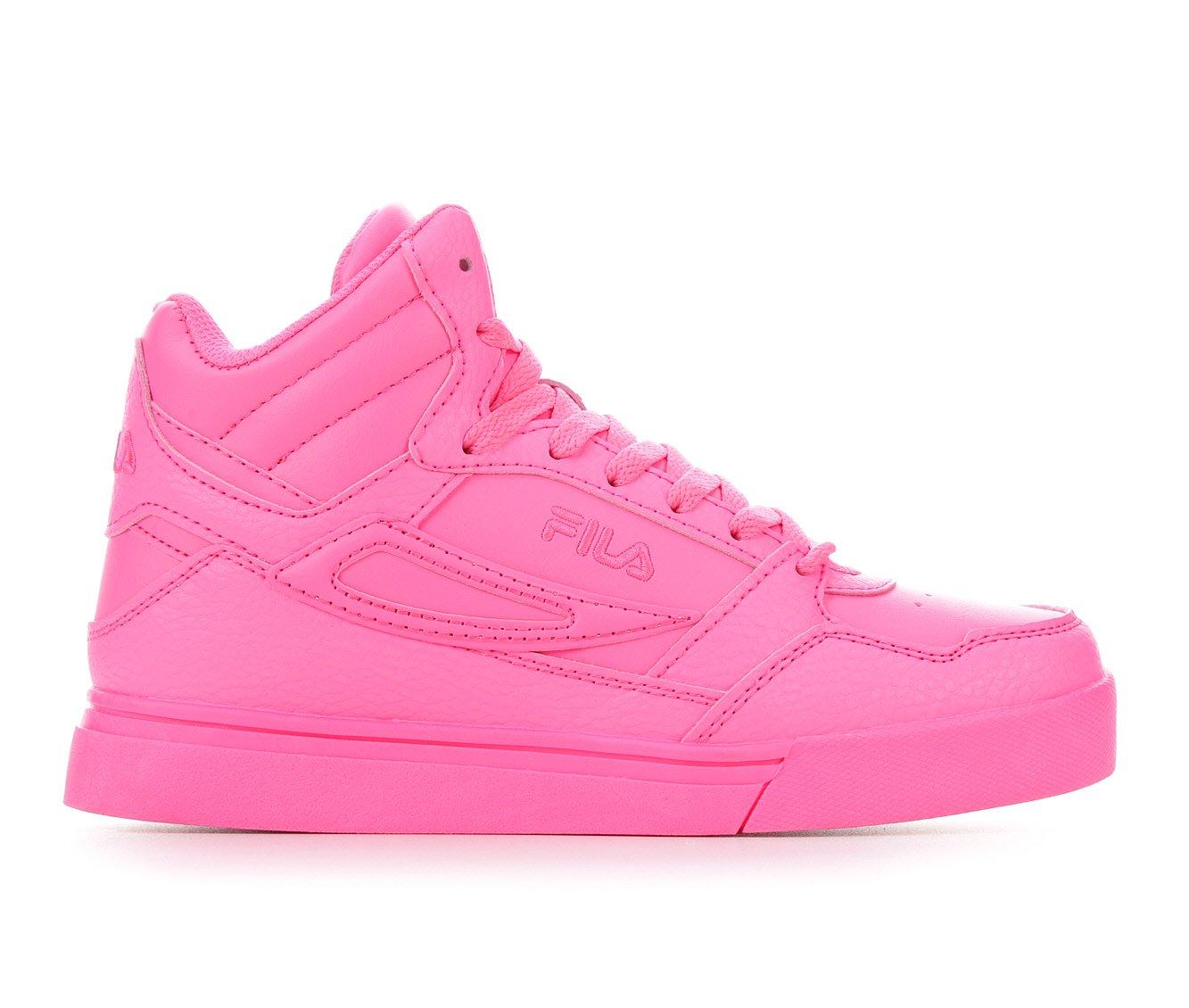 Pink fila cheap womens shoes