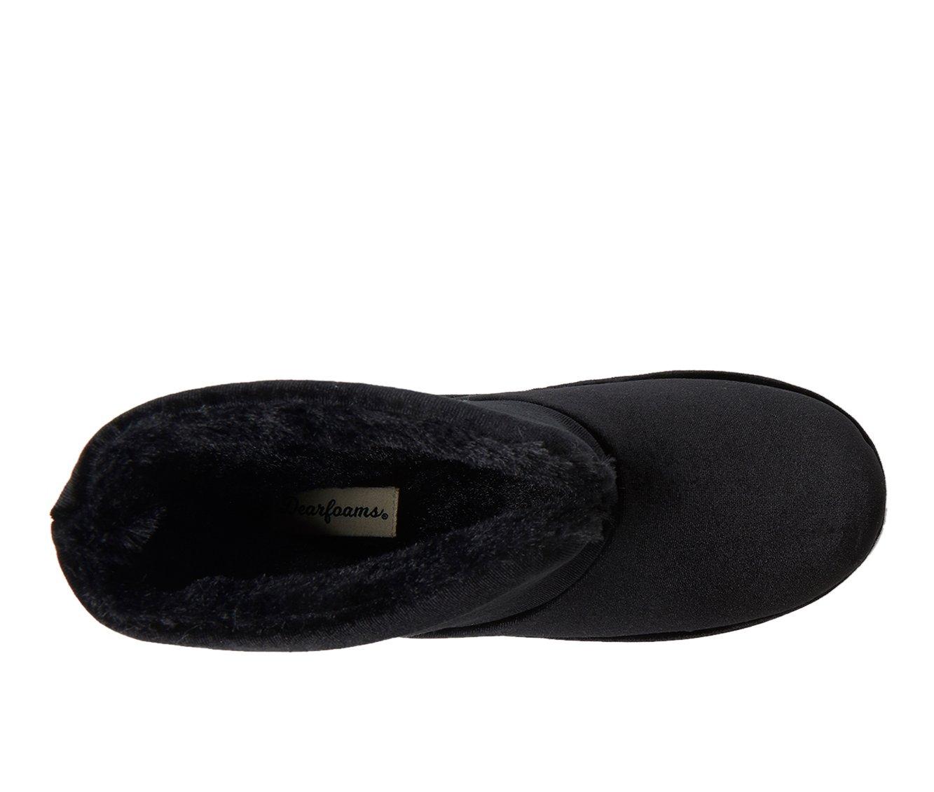 Dearfoam black bootie outlet slippers