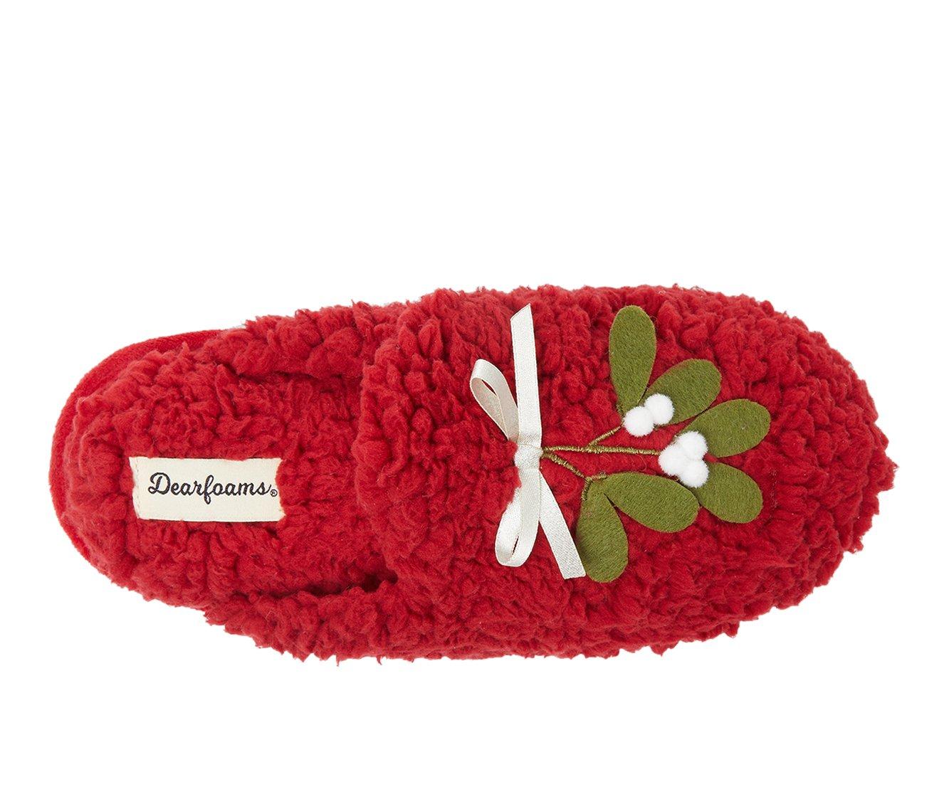 Dearfoams Shay Holiday Scuff Slippers