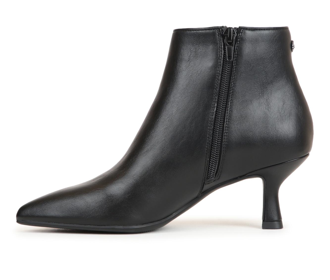 Anne klein black leather boots online