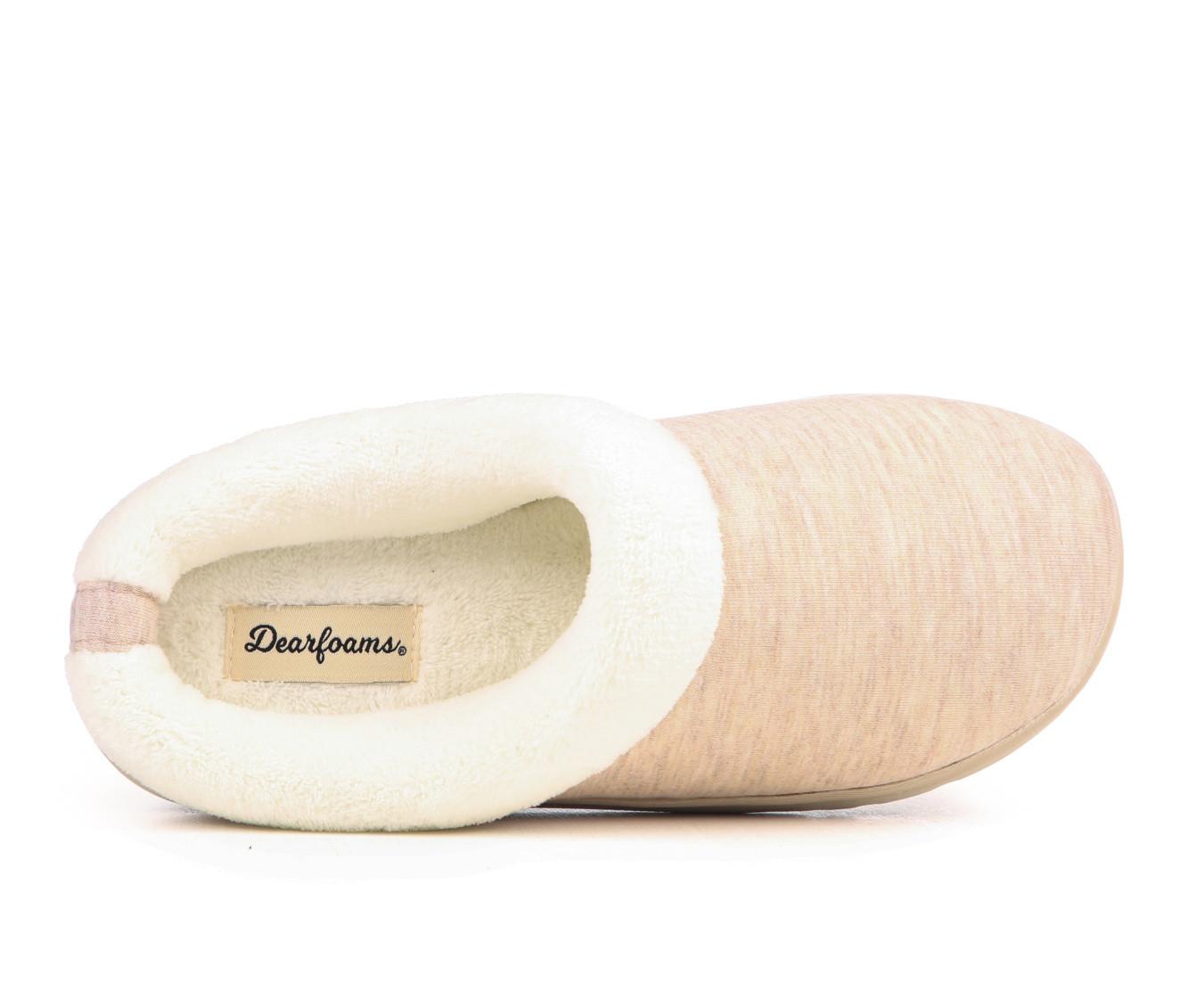Dearfoams Olive Sweatshirt Clog Slippers