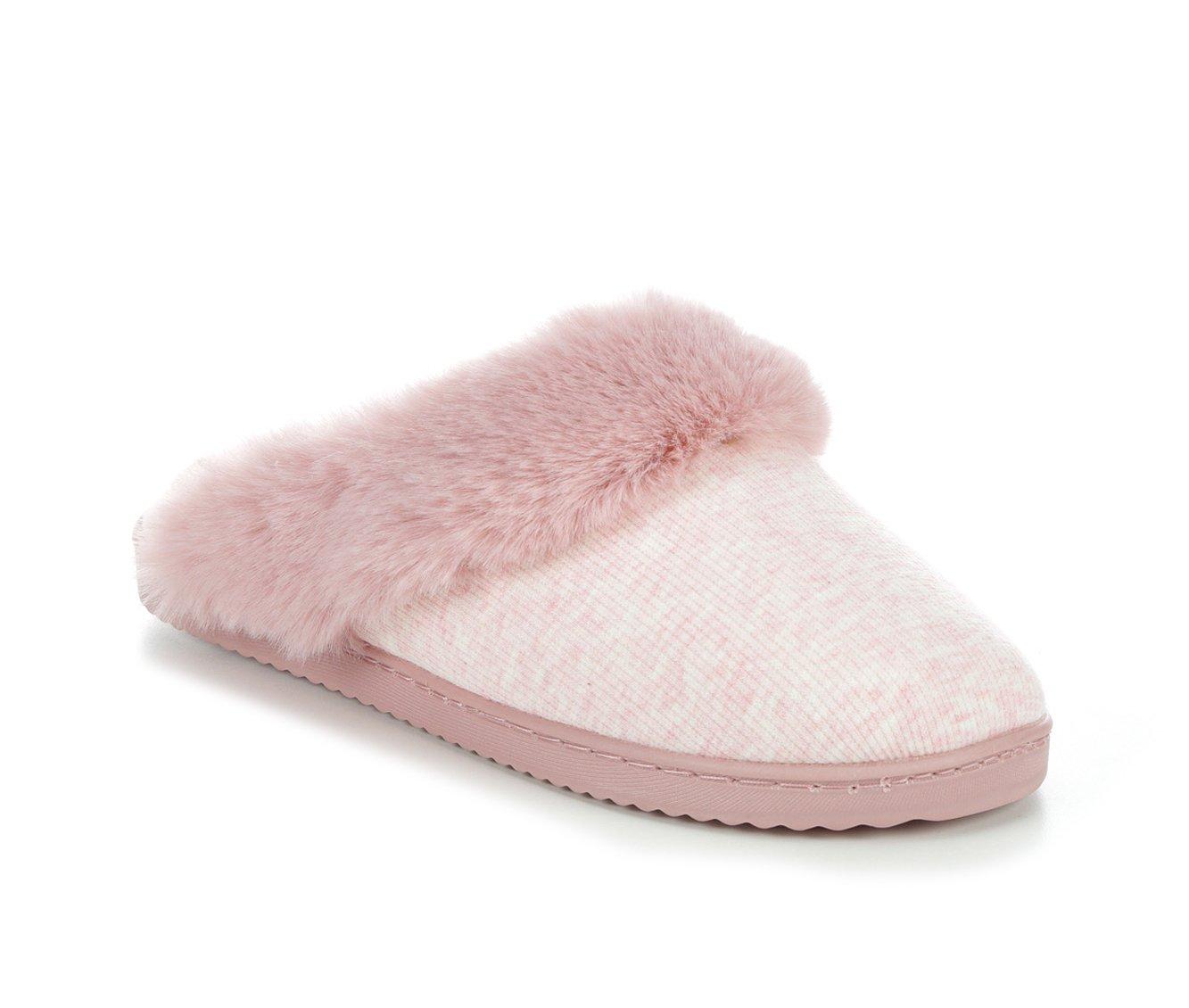 Dearfoams Dahlia Rib Knit Scuff Slippers