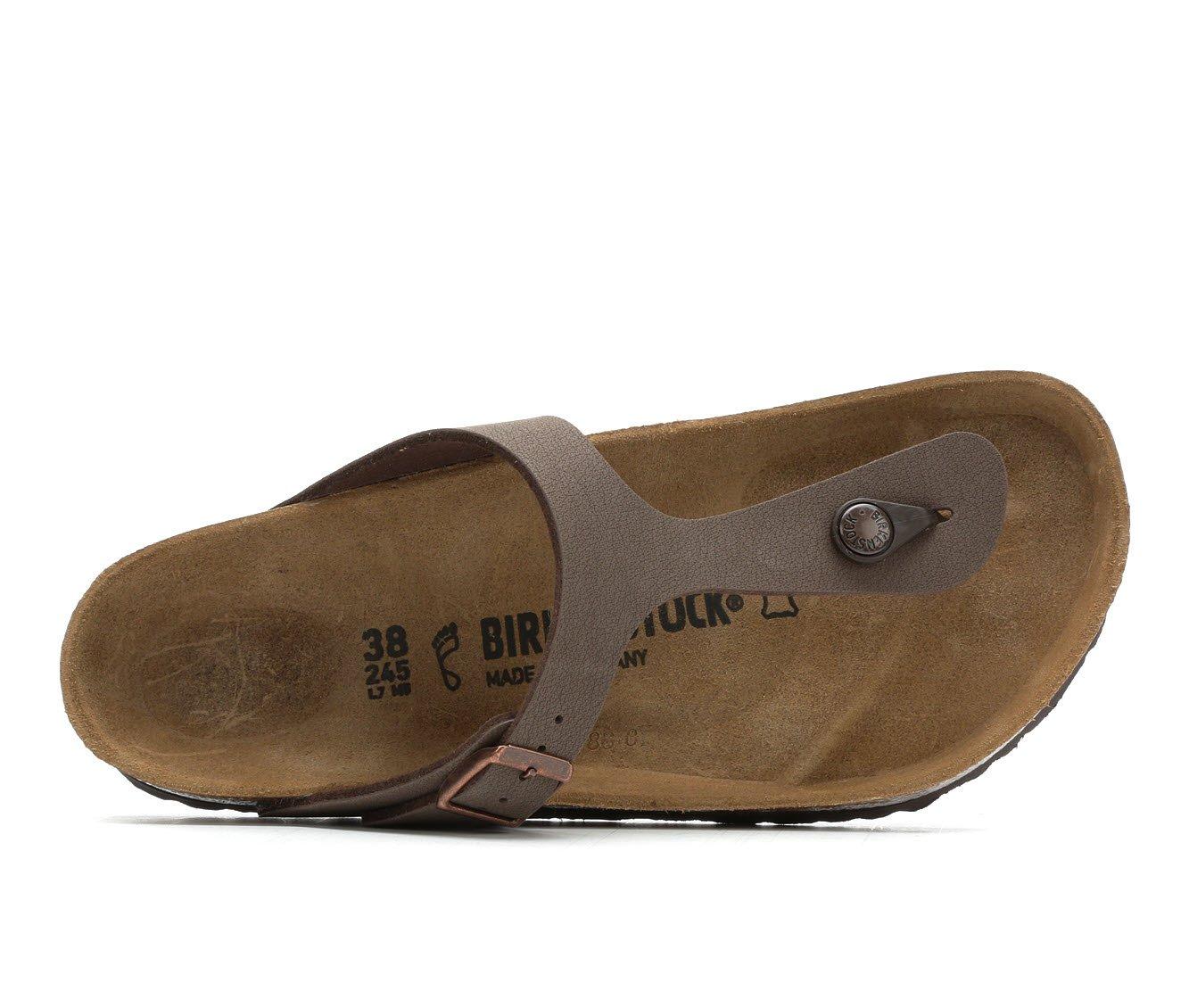 Women's Birkenstock Gizeh Leather Footbed Sandals