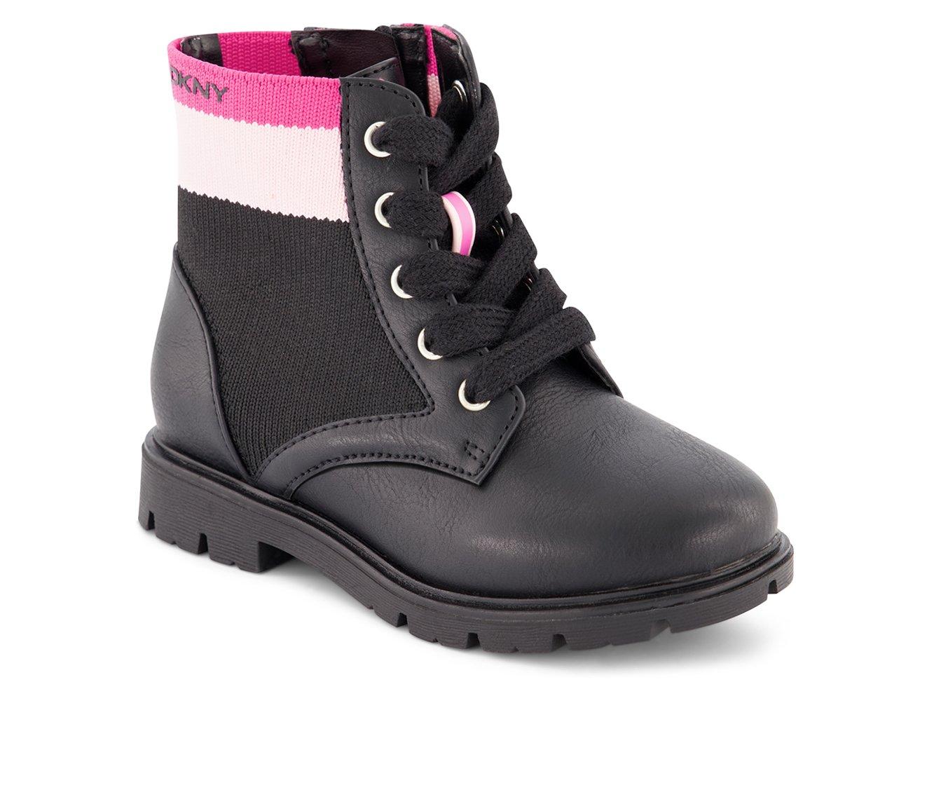 Girls' DKNY Toddler Stass Knit Moto Boots