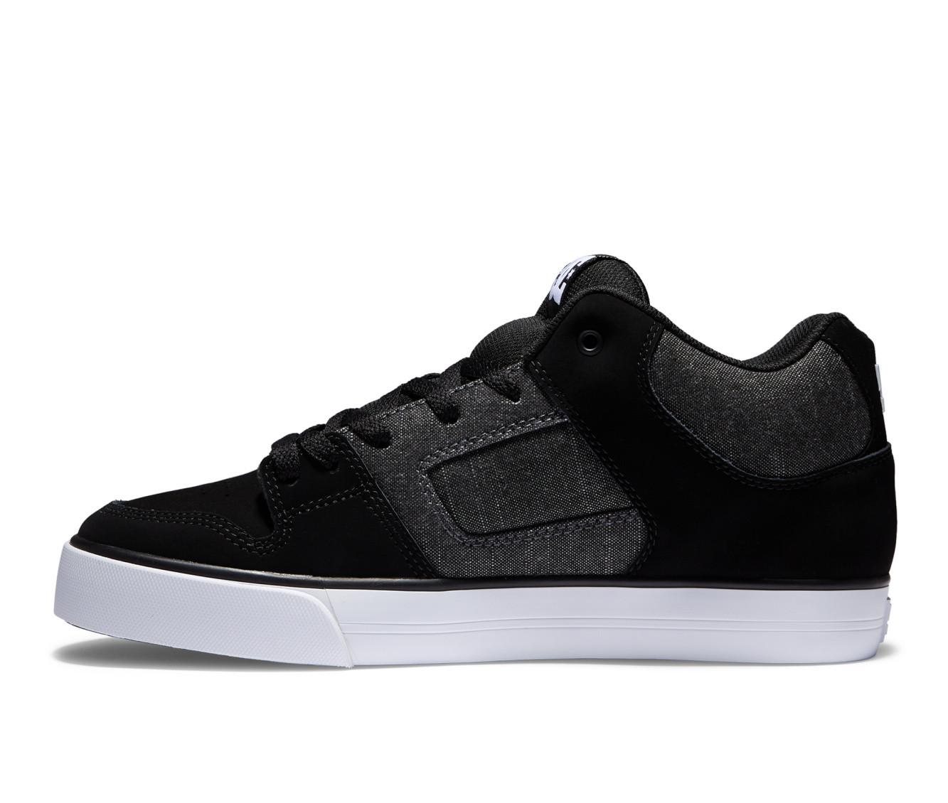 Chaussures De Skate DC Pure Mid Homme - Modèle Décontracté - Semelle Pill Pattern - Style Urbain