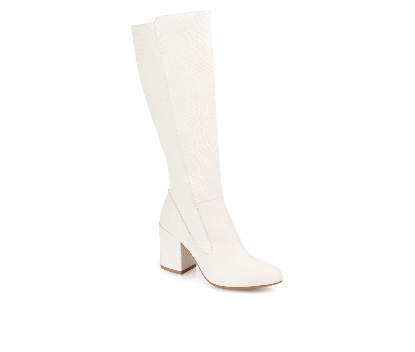 Journee Collection Womens Winny Tru Comfort Foam Extra Wide Calf Stacked  Heel Knee High Boots 