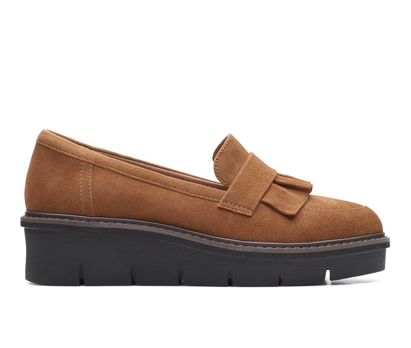 Clarks wedge loafers on sale