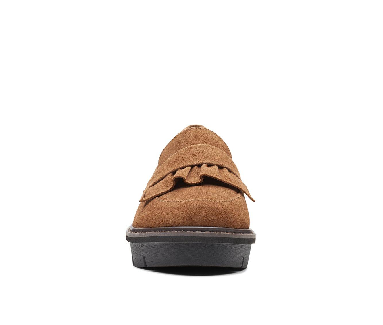 Clarks wedge loafers online