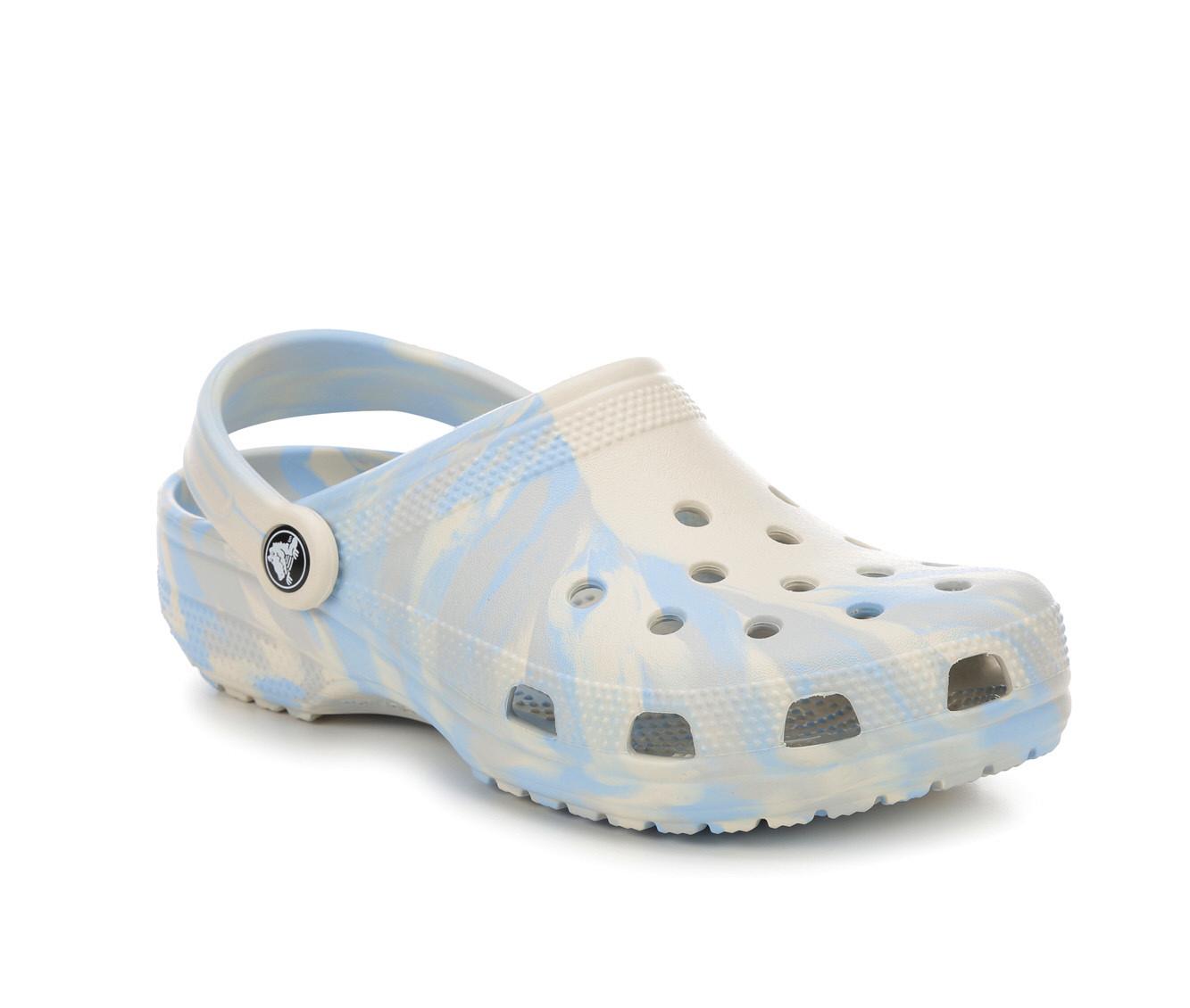 Chambray blue hot sale tie dye crocs