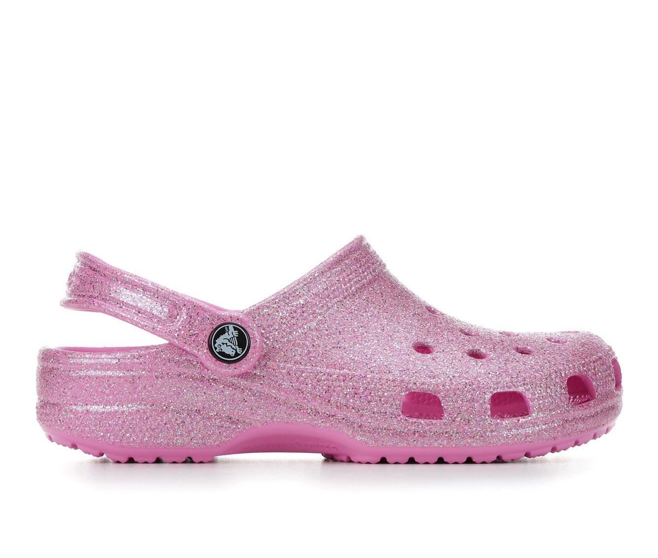 CROCS Classic Glitter Girls Clogs BABY PINK Tillys, 46% OFF