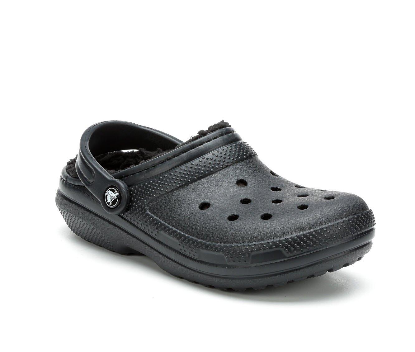 Crocs fur hot sale lined shoes