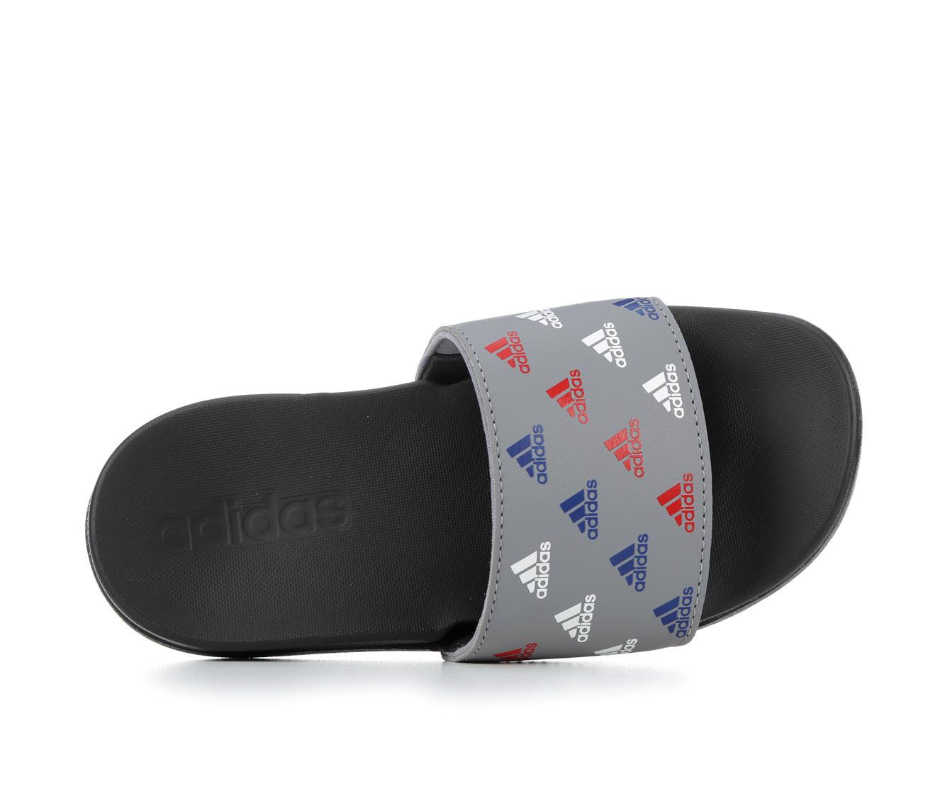 Boys' Adidas Adilette Comfort Print Boys 11-6 Sport Slides