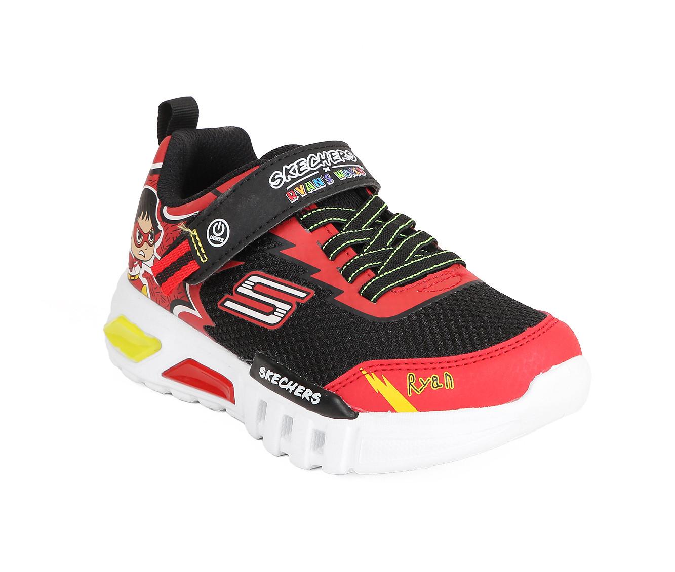 Boys' Skechers Little Kid & Big Kid Ryan's World Flex Glow Titan Light-Up Sneakers