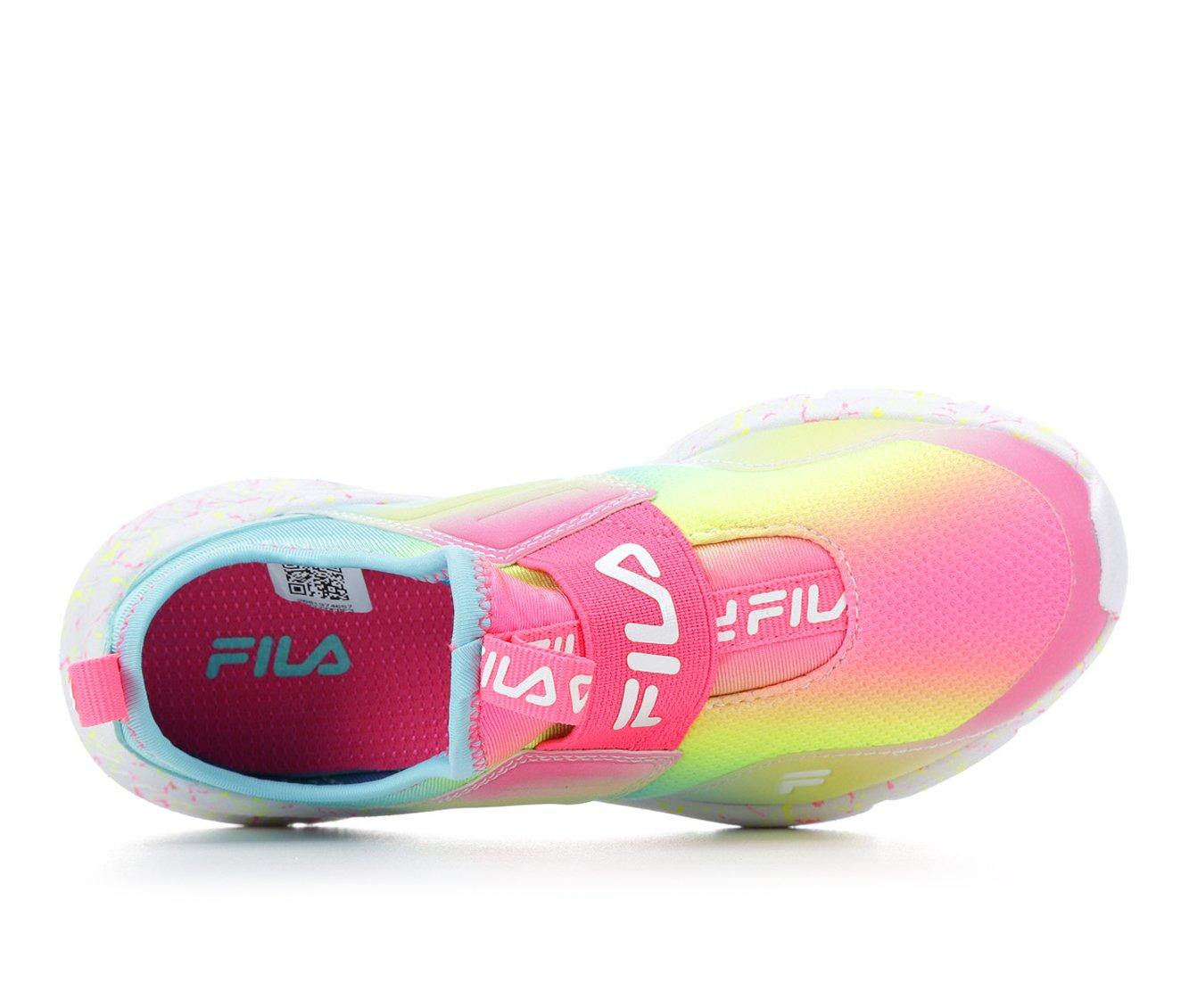 Girls' Fila Little Kid & Big Kid Landbuzzer Marble Running Shoes