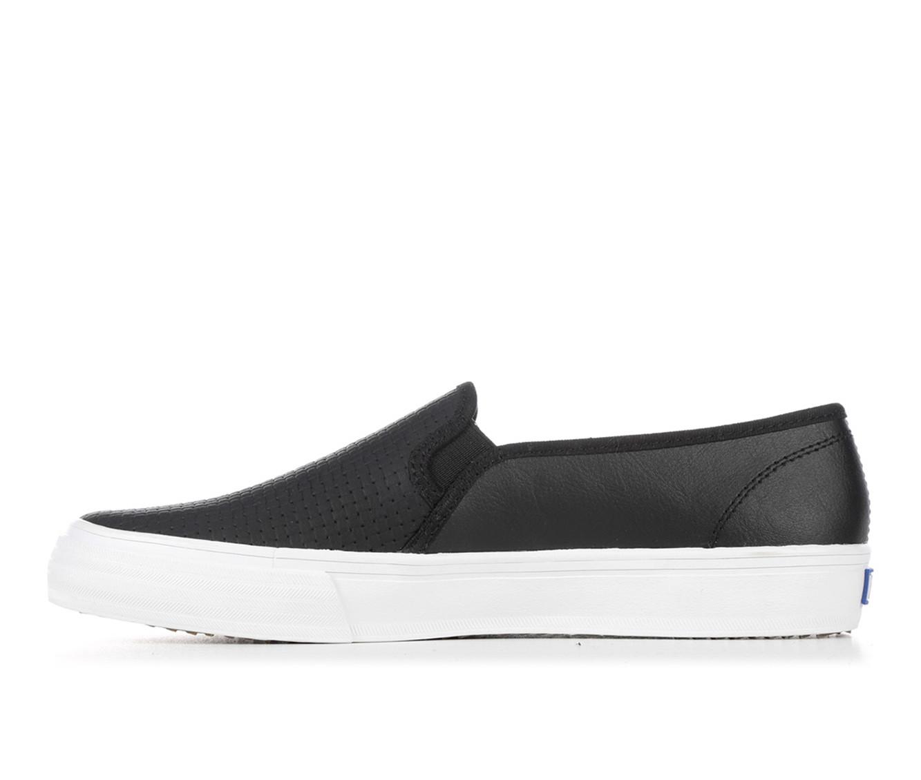 Women's Keds Double Decker Emboss Leather Slip-On Shoes | Shoe Carnival