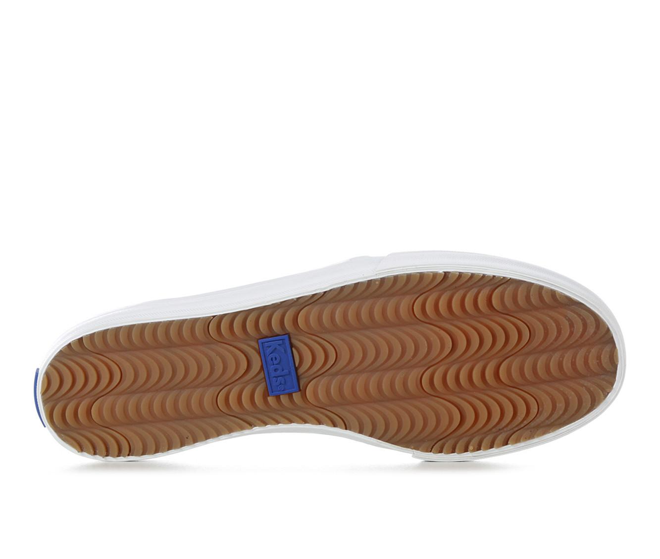 Women's Keds Double Decker Emboss Leather SlipOn Shoes Shoe Carnival