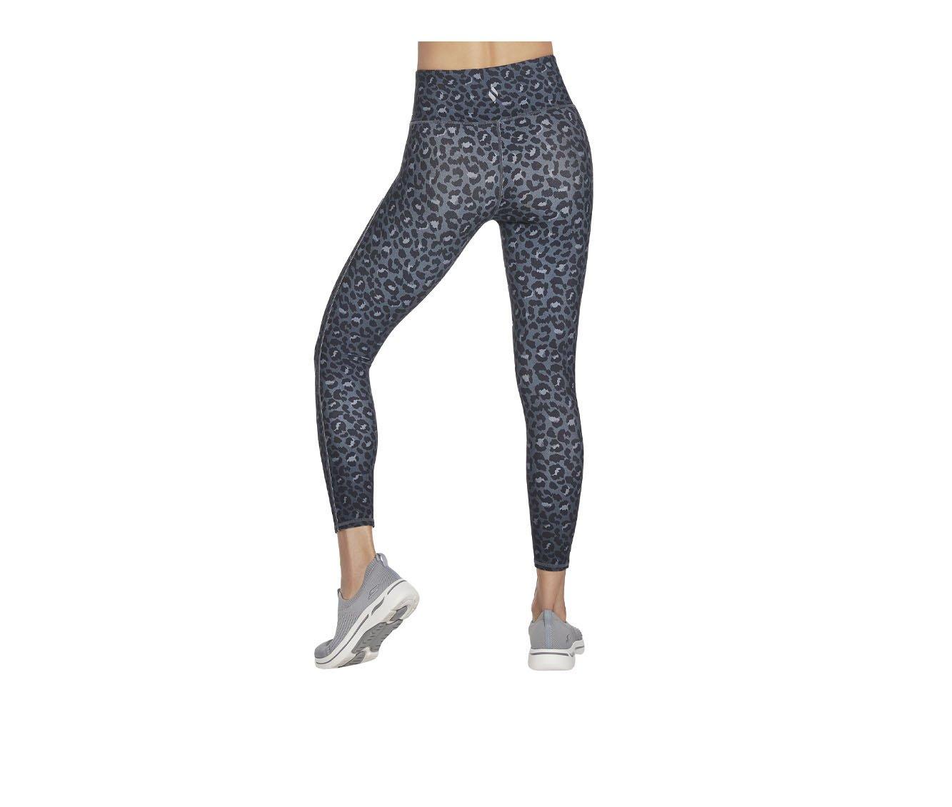 Skechers Go Apparel GO WALK Midnight Leopard 7/8 High-Waisted Leggings