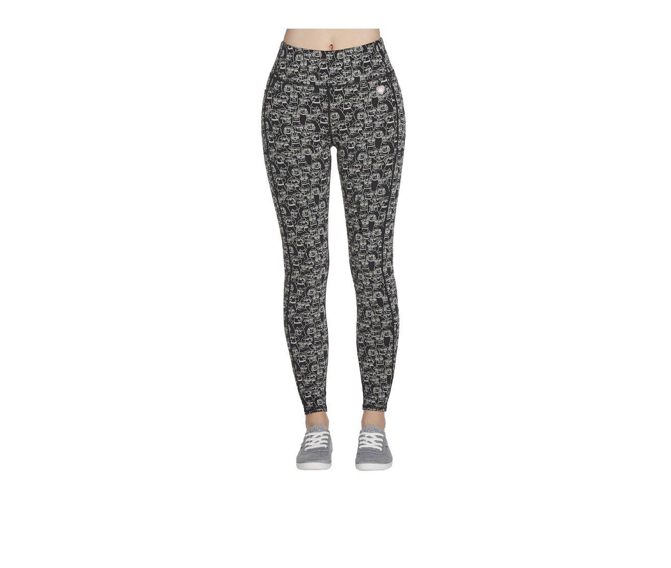 Skechers Black Printed Leggings