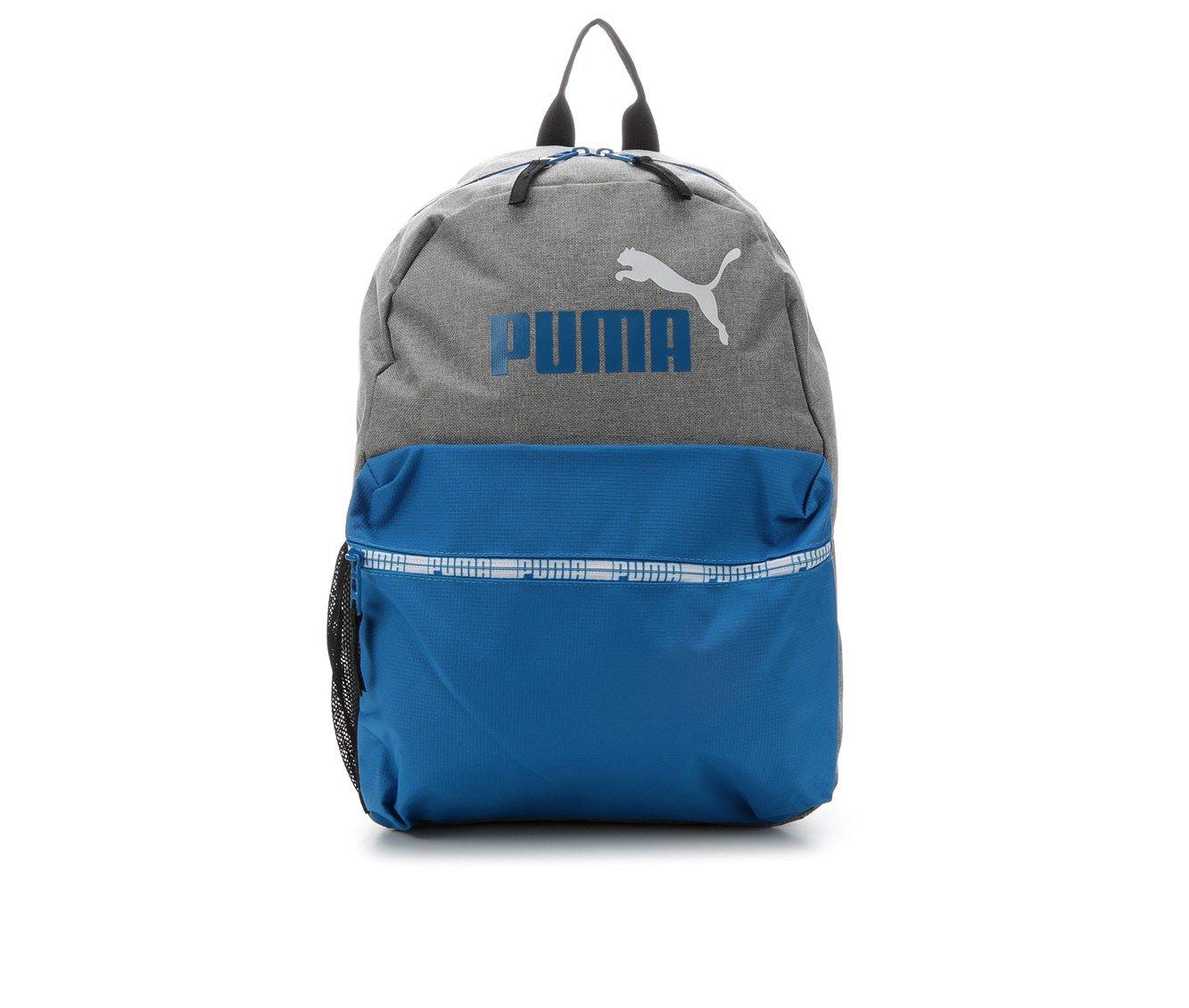 Unisex Puma Grandslam Backpack in Light Grey Blue Mesh Shoe Carnival