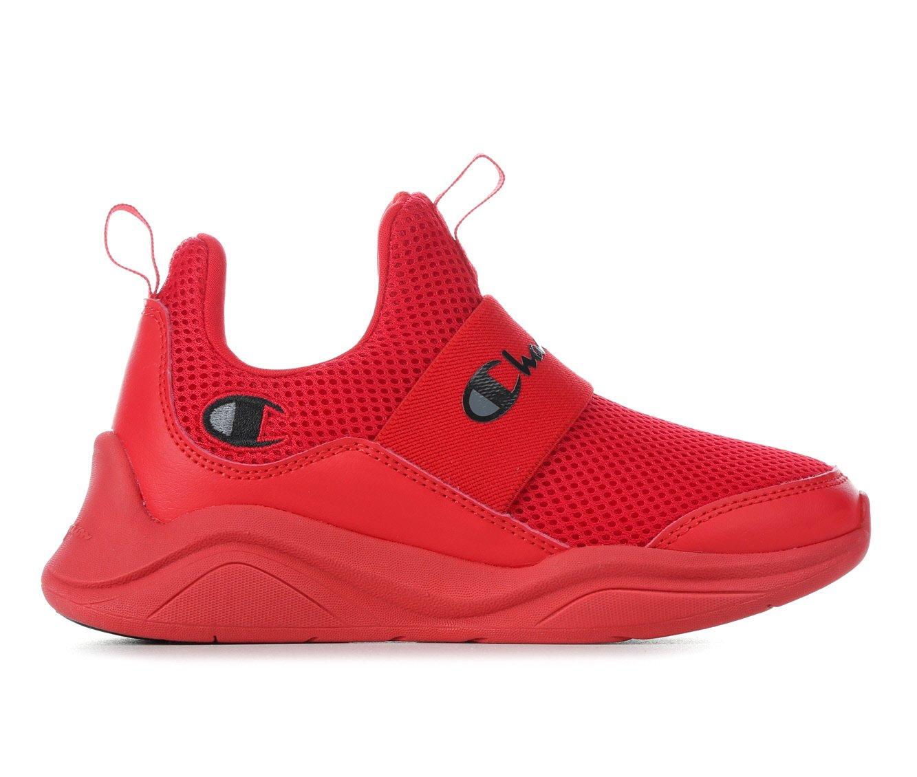 Red champion shoes kids sale