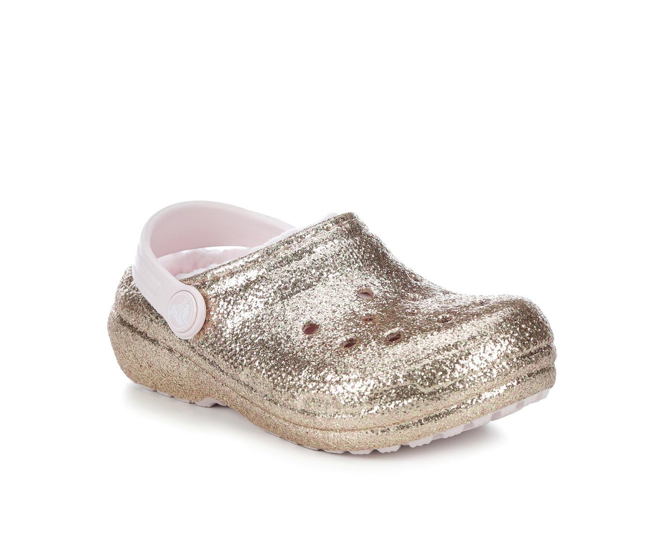 Girls' Crocs Little Kid & Big Kid Classic Glitter Lined Clogs