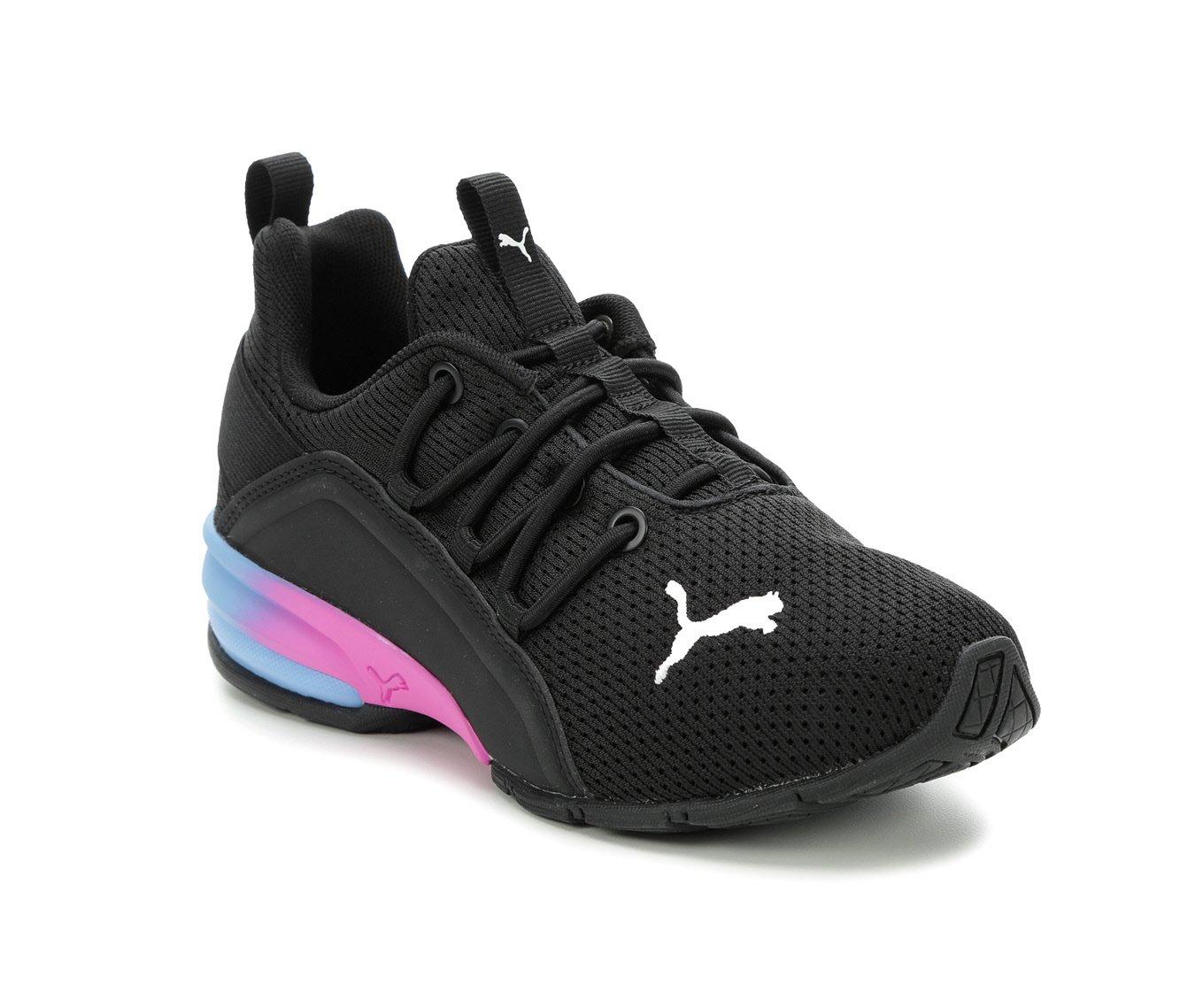 Kids black puma shoes best sale