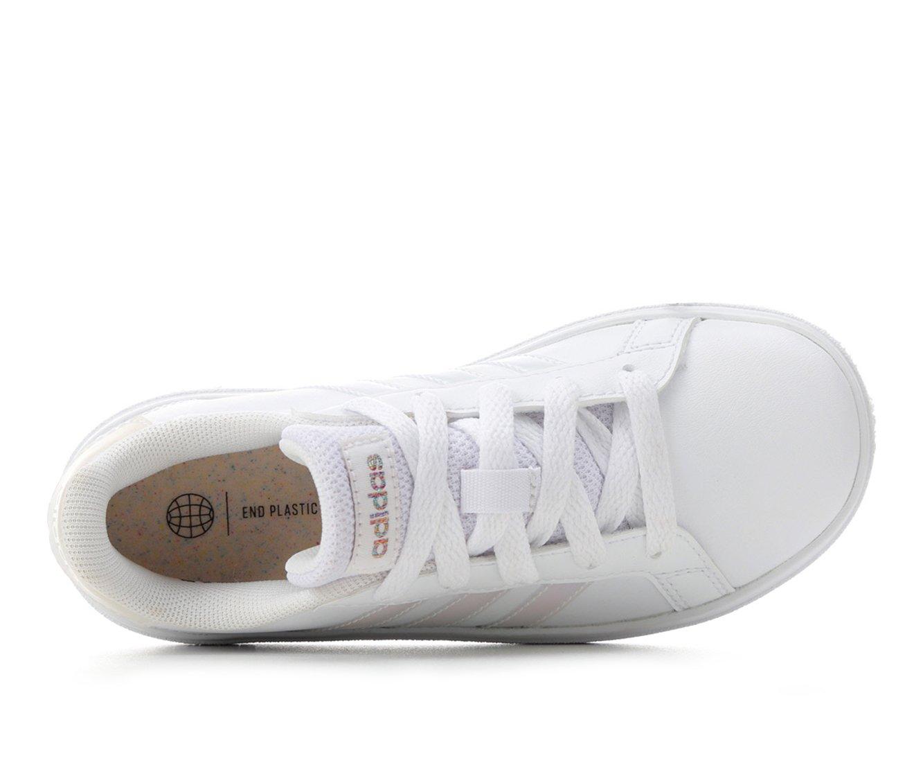 Girls' Adidas Little Kid & Big Kid Grand Court 2.0 Sustainable Sneakers