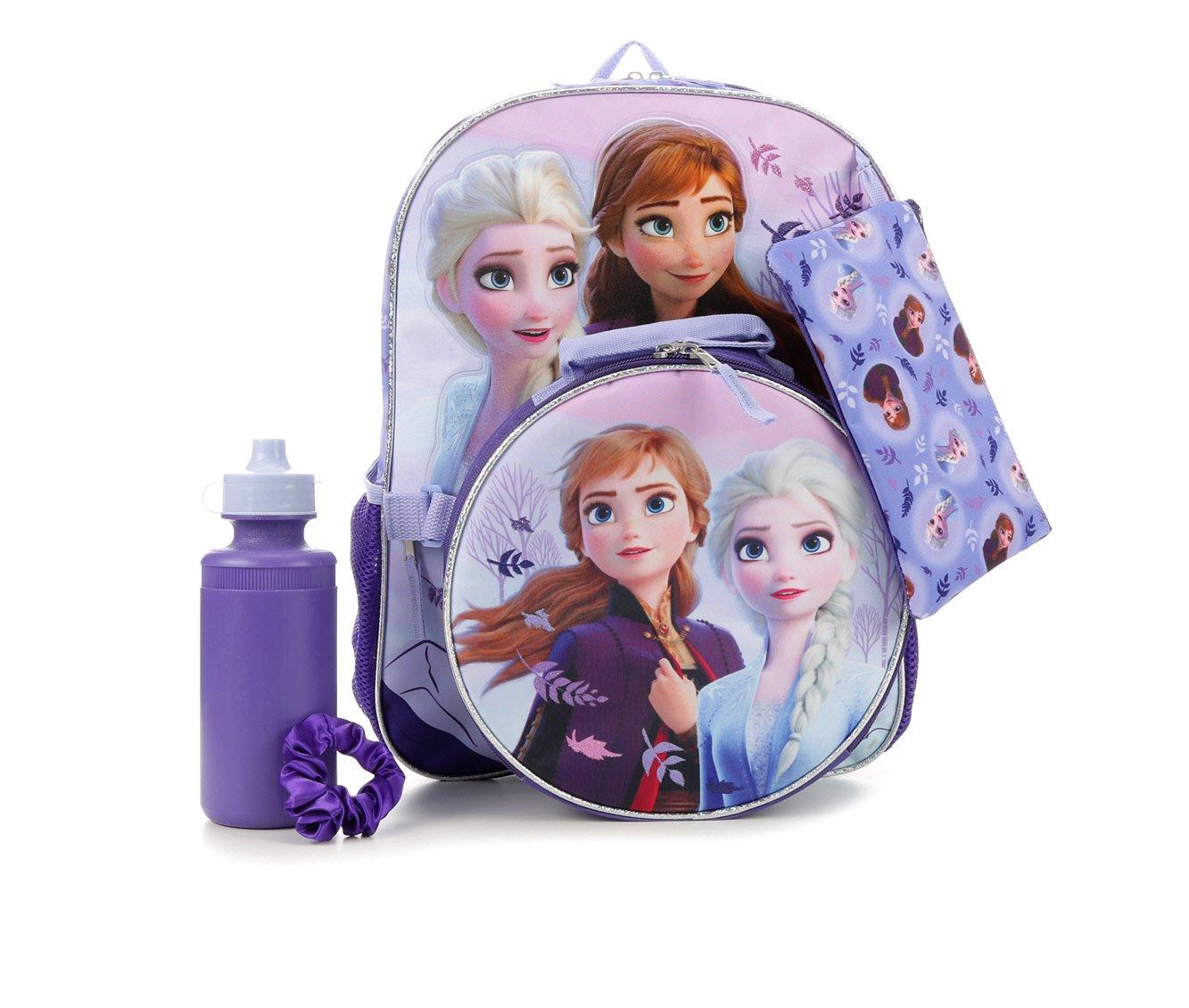 New Disney Frozen Elsa Anna Purple School Lunch Box Bag Toys Carry Case NWT