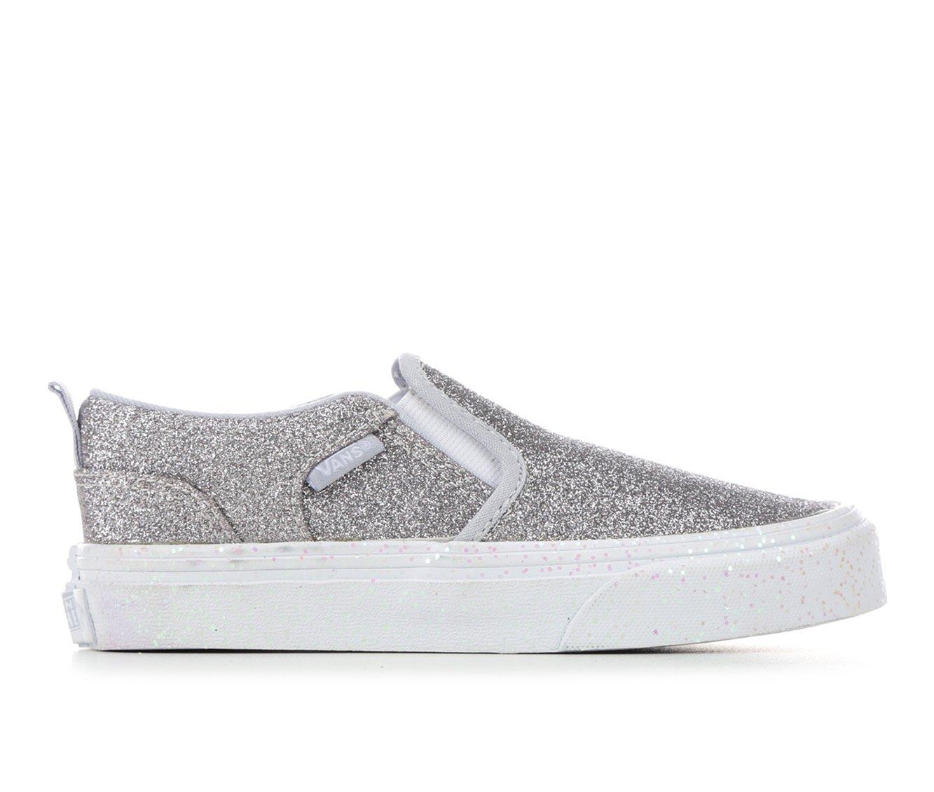 Girls silver glitter vans on sale