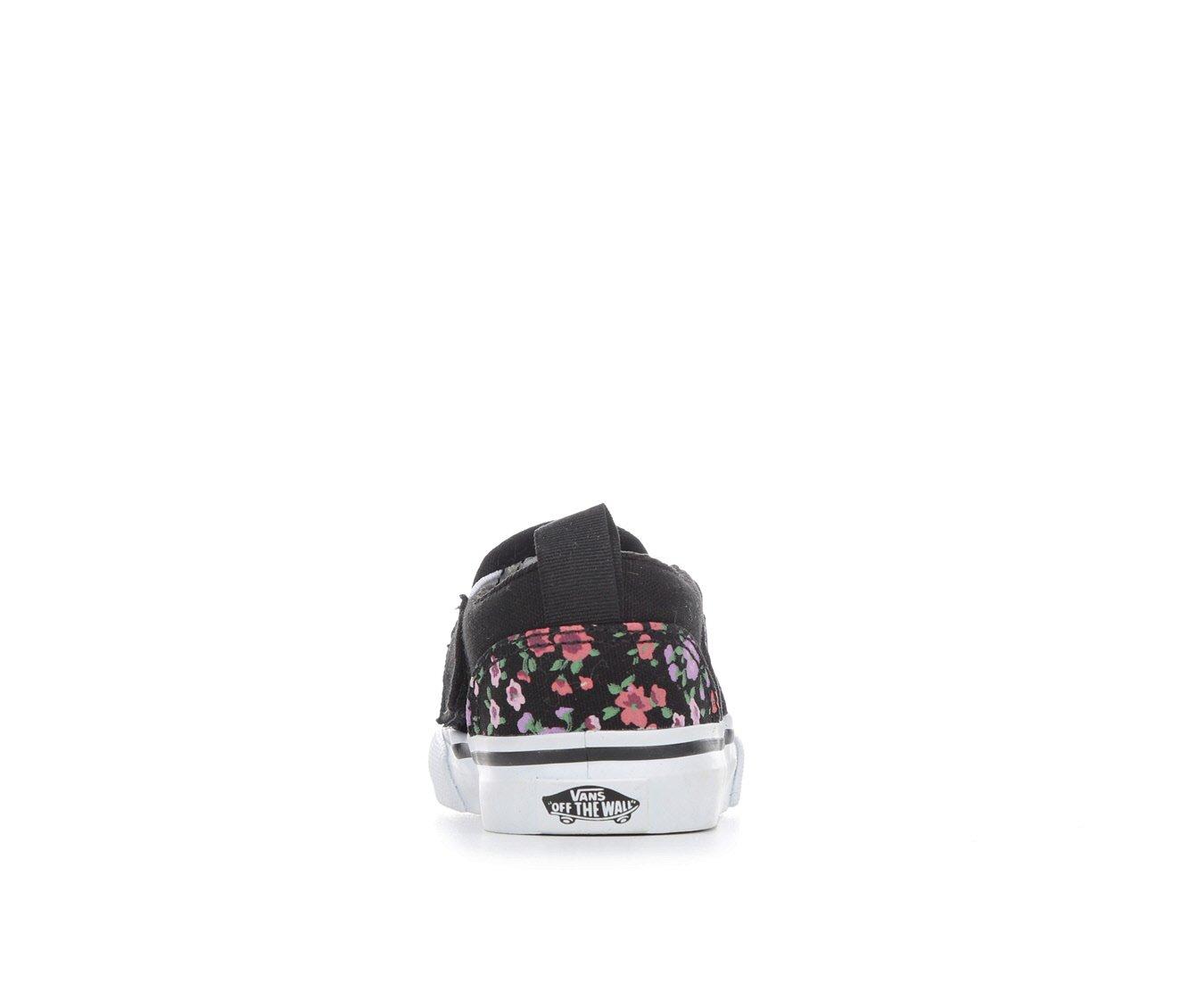 Girls' Vans Toddler Asher V Print Slip-On Sneakers