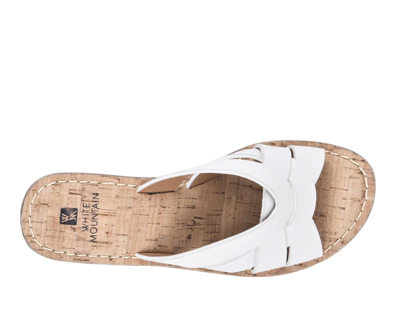 White mountain wedge cheap sandal