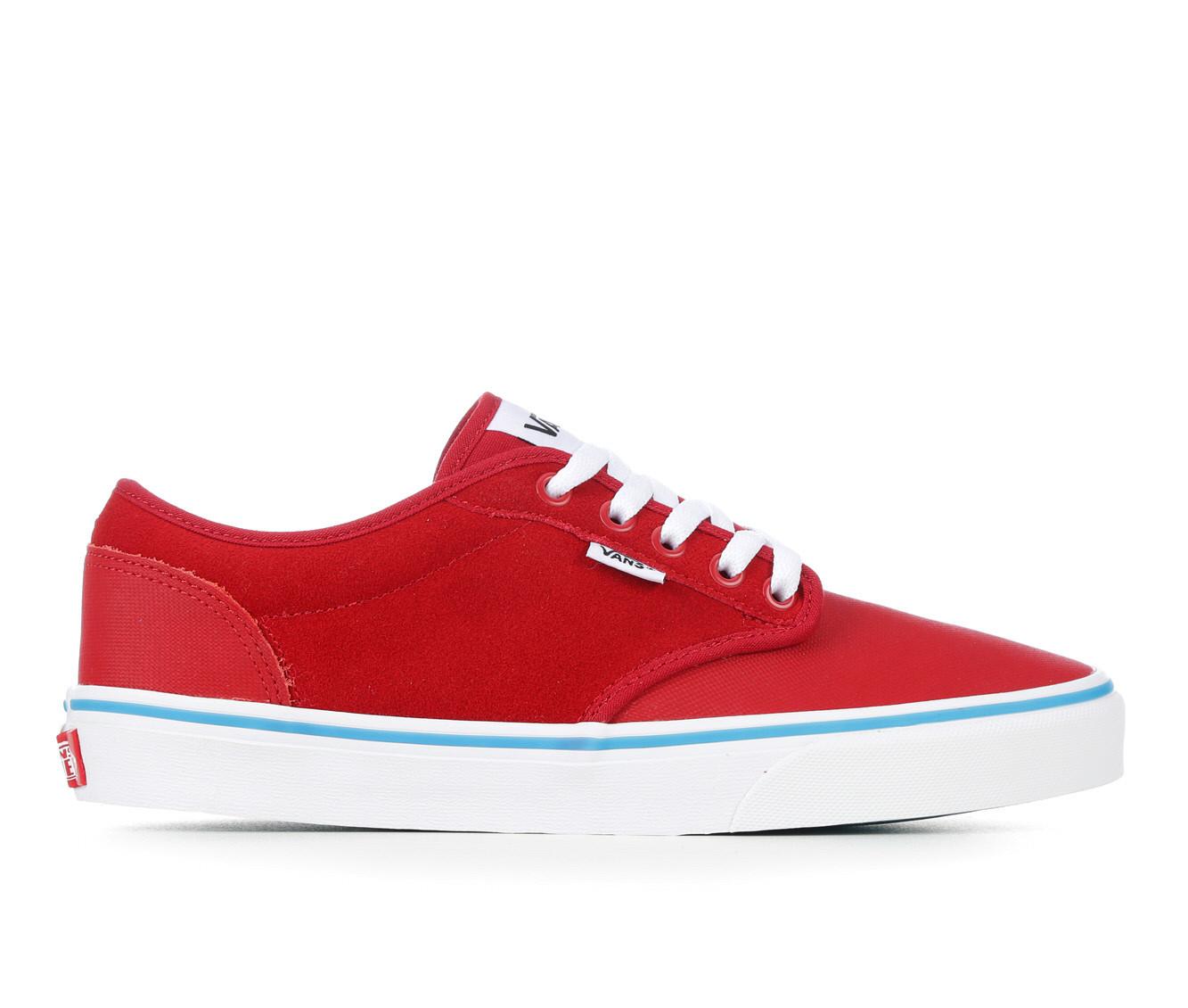 Vans Off The Wall ALL Red Canvas Skateboard Sneakers Mens Size 7 Lace Up