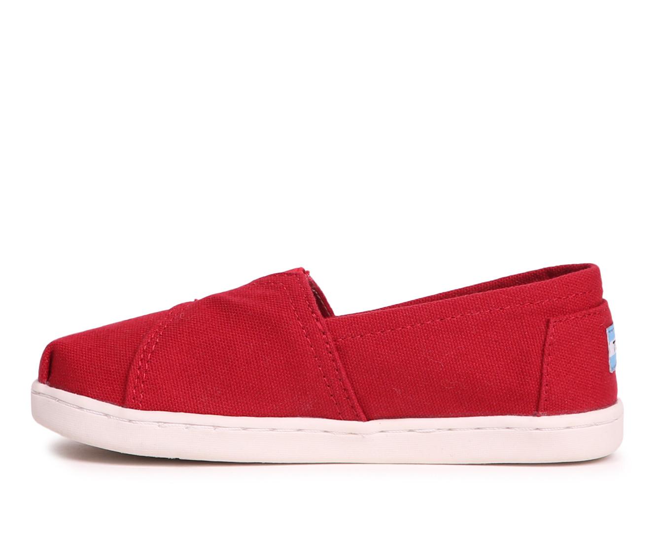 Kids TOMS Infant Toddler Little Kid Alpargata Red Slip On Shoes Shoe Station