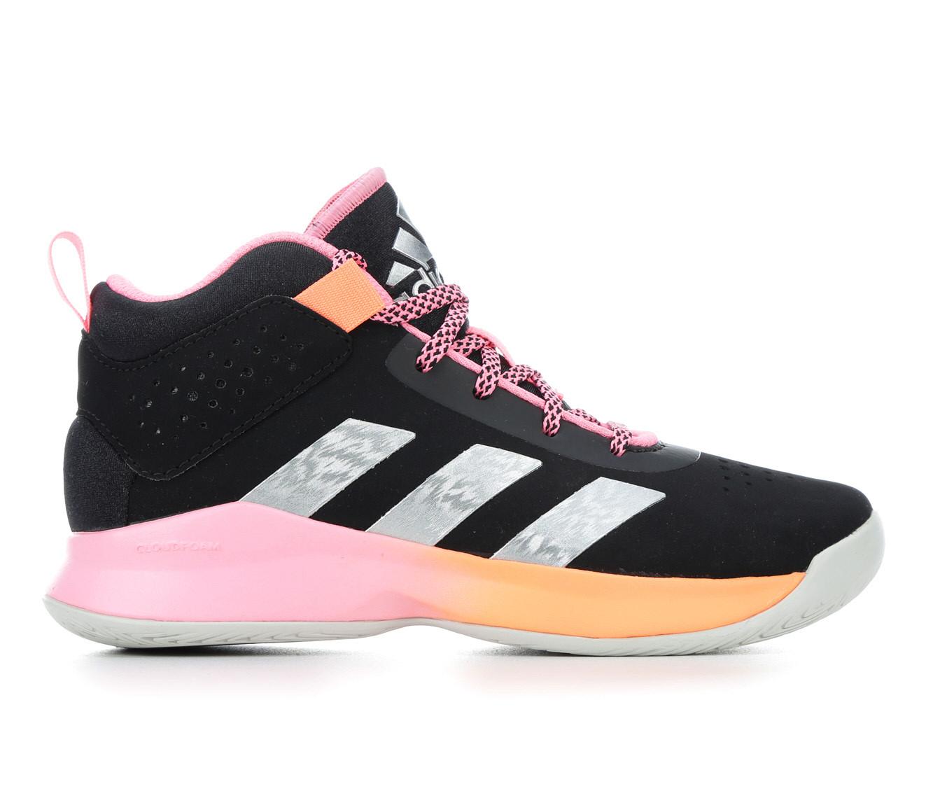 Girls' Adidas Little Kid & Big Kid Cross 'Em Up Wide Width Basketball