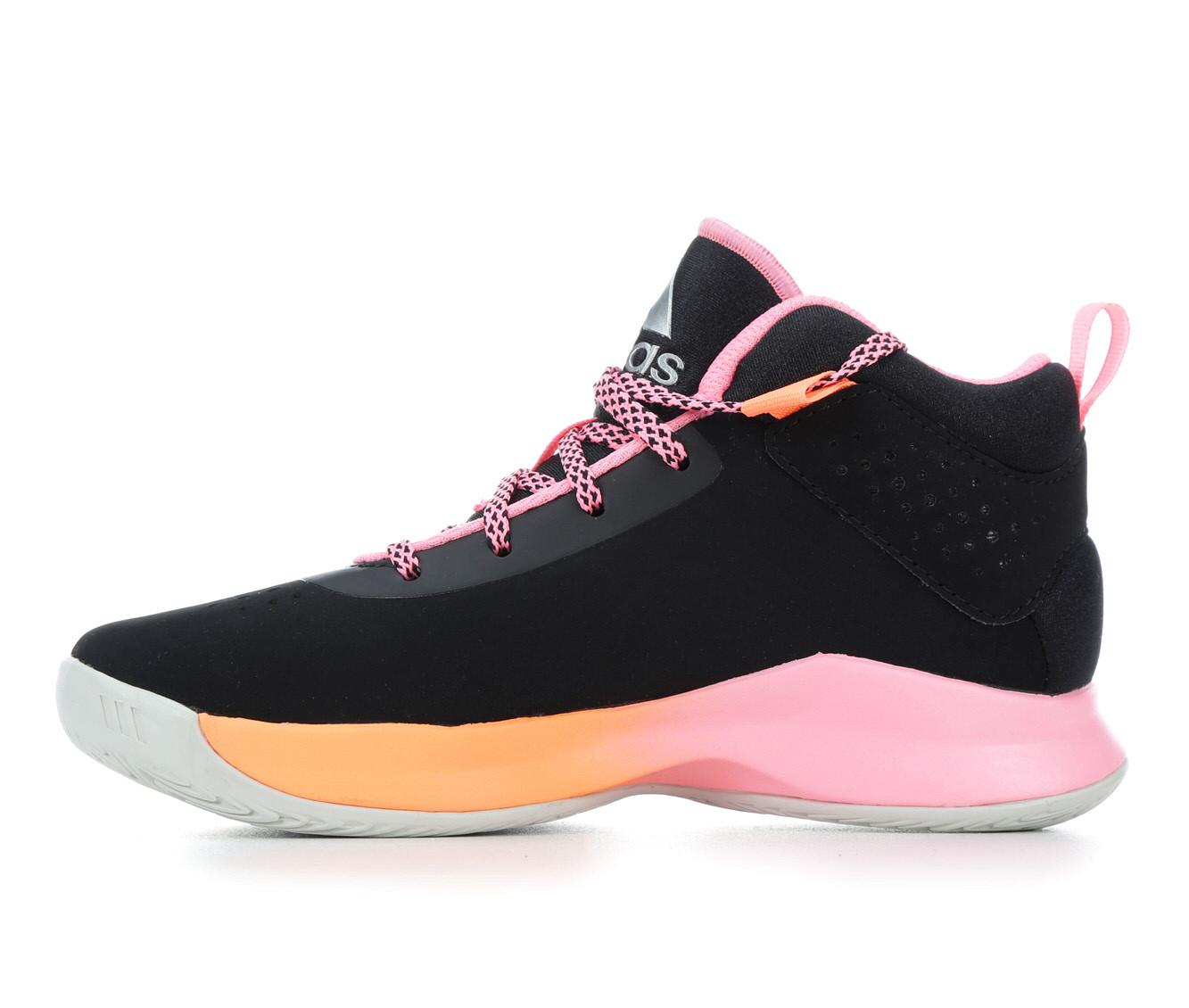 Girls' Adidas Little Kid & Big Kid Cross 'Em Up Wide Width Basketball Shoes