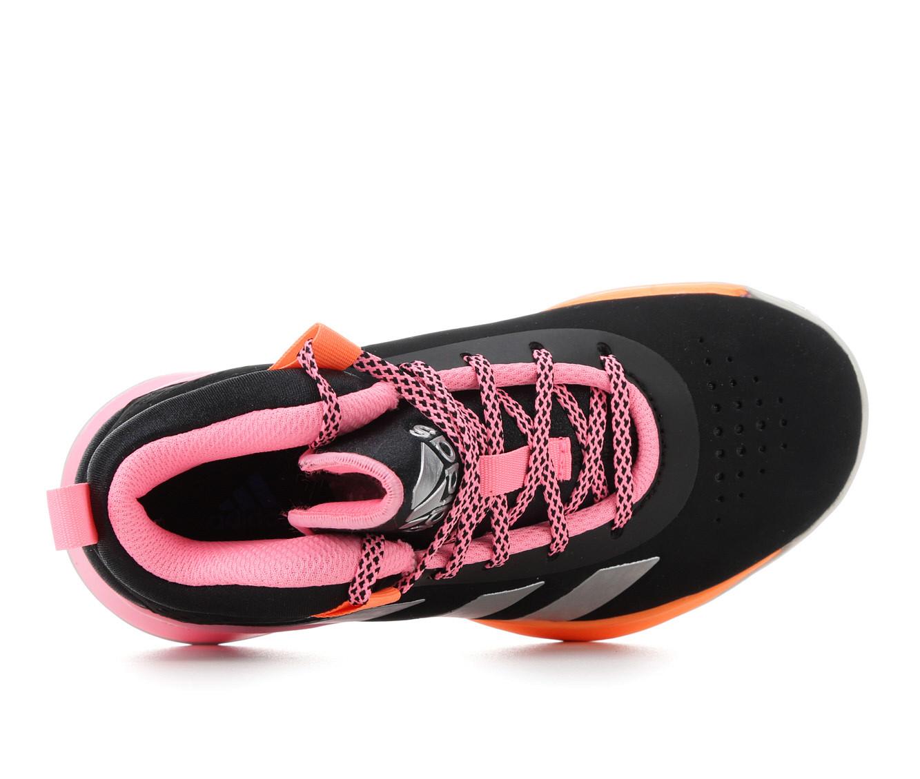 Girls' Adidas Little Kid & Big Kid Cross 'Em Up Wide Width Basketball Shoes