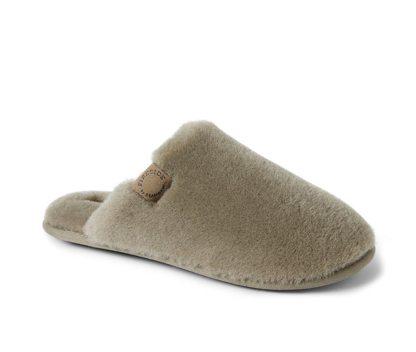 Fireside by Dearfoams Men's Broome Genuine Sherling Scuff Slippers