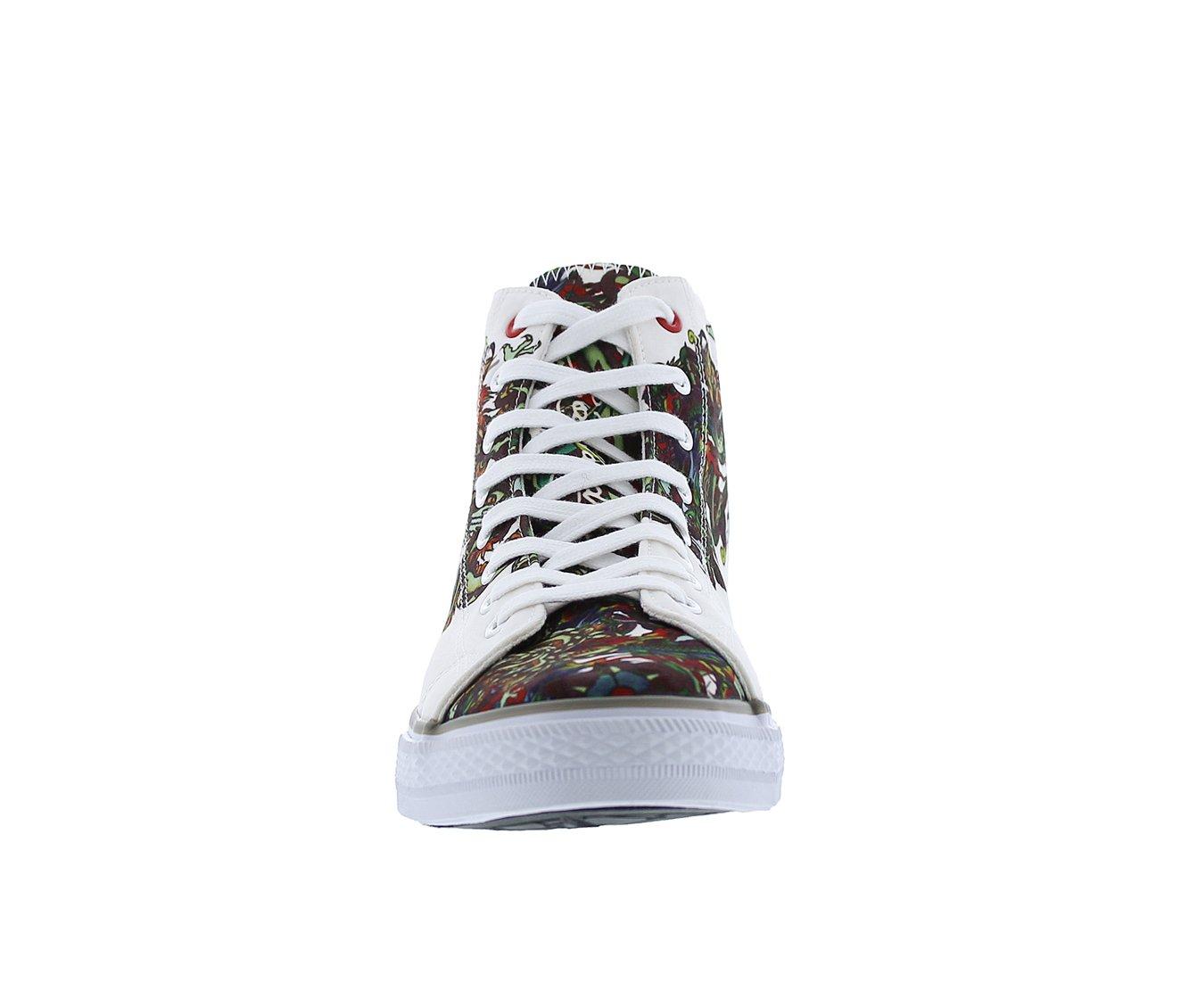 Men's Ed Hardy Still Life High-Top Casual Sneakers