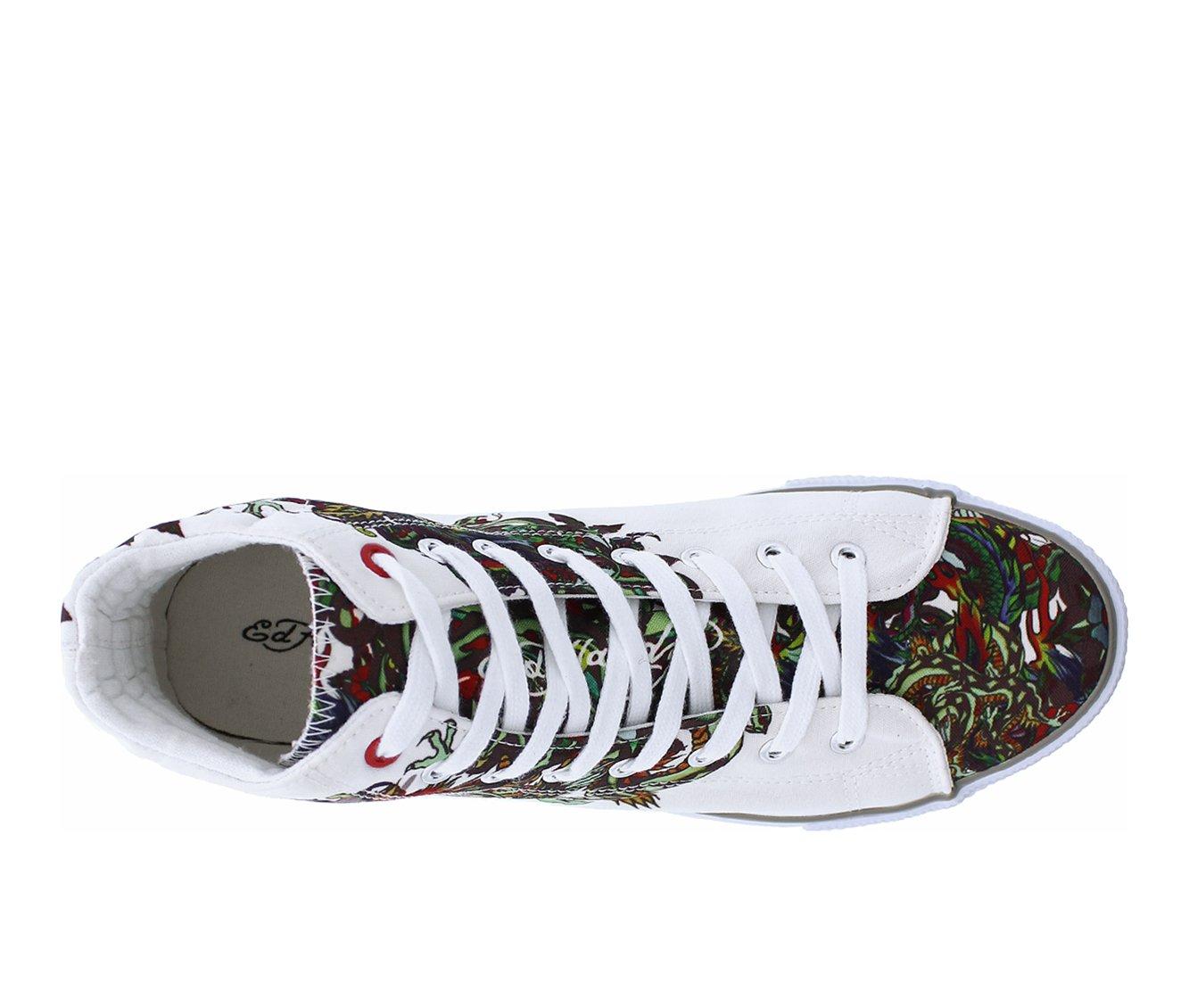 Men's Ed Hardy Still Life High-Top Casual Sneakers