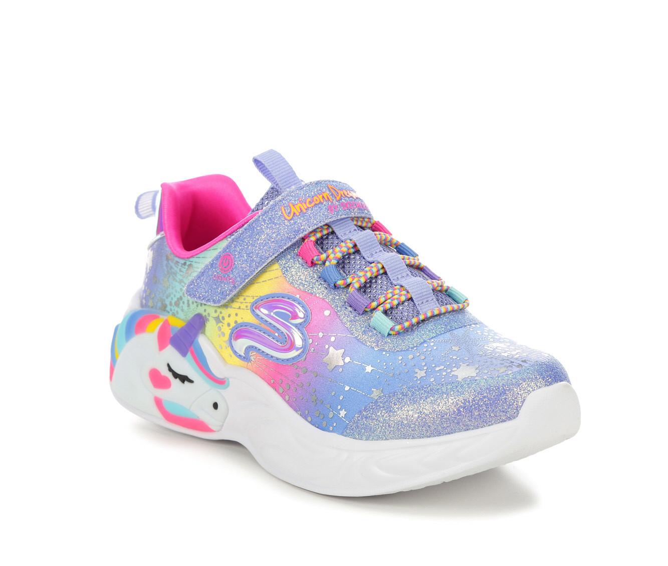 Girls' Skechers Little Kid & Big Kid Unicorn Dreams 2.0 Light-Up Sneakers