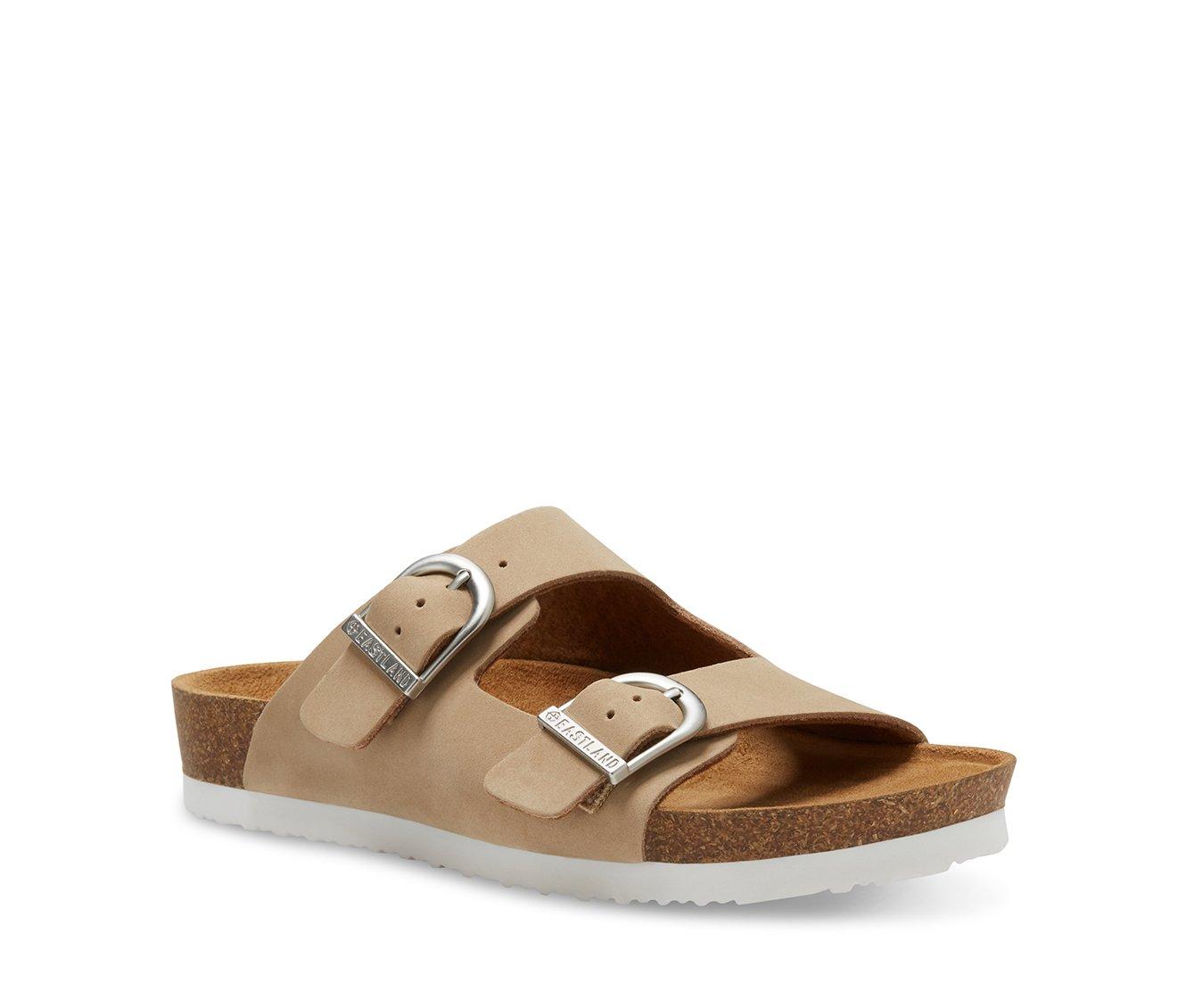 Women's Eastland Cambridge Double Strap & Buckle Slide Footbed Sandals