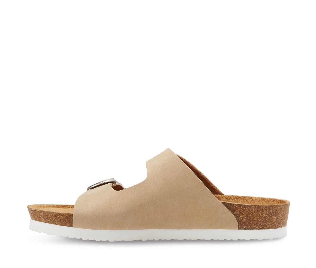 Women's Eastland Cambridge Double Strap & Buckle Slide Footbed Sandals