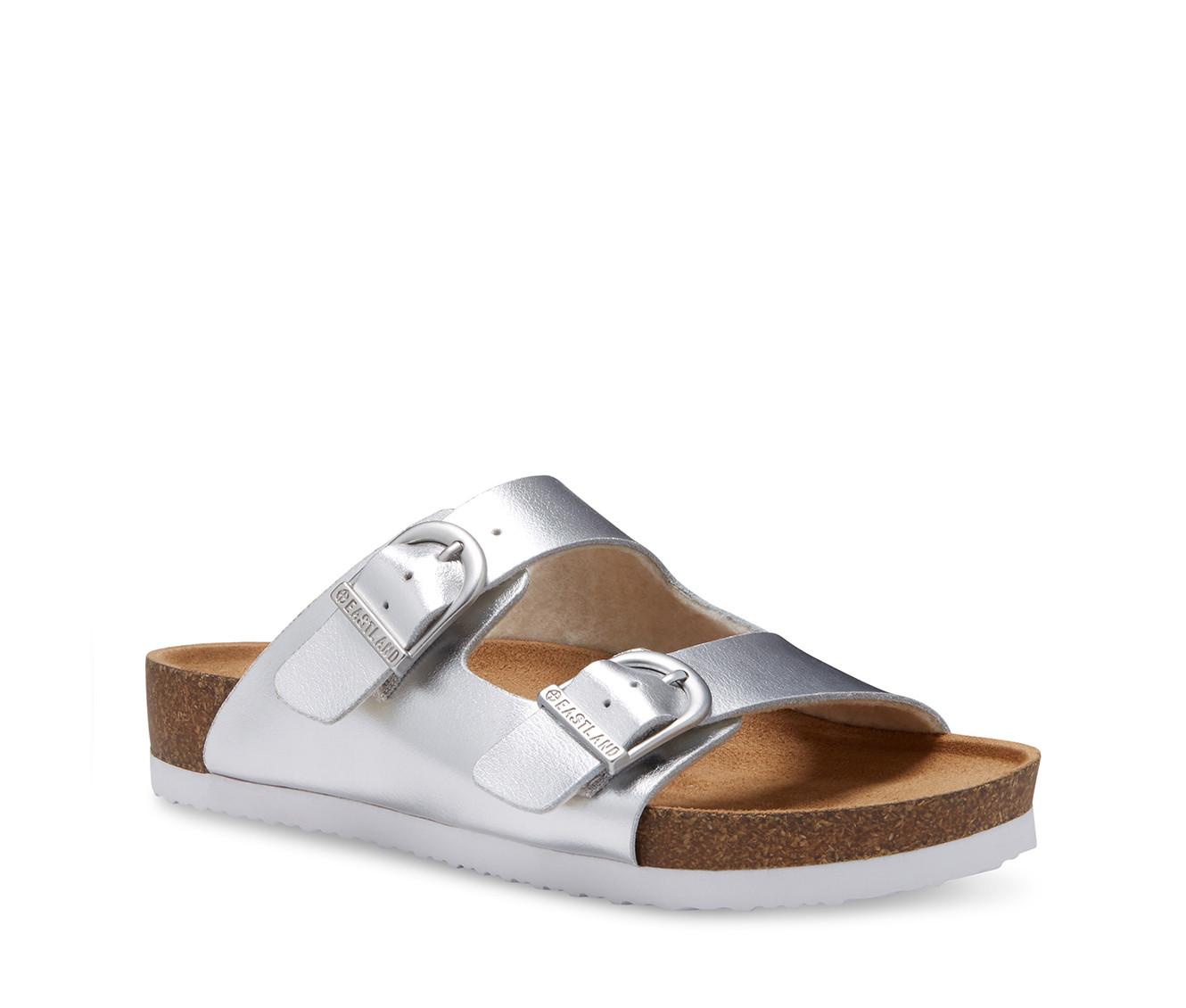 Women's Eastland Cambridge Double Strap & Buckle Slide Footbed Sandals