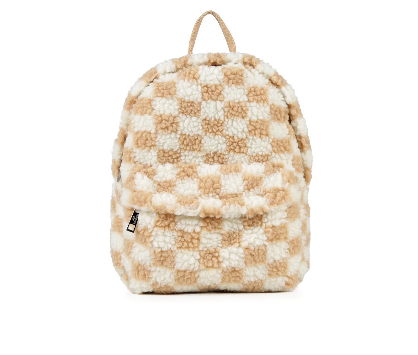 Black LV Checker Mini Backpack